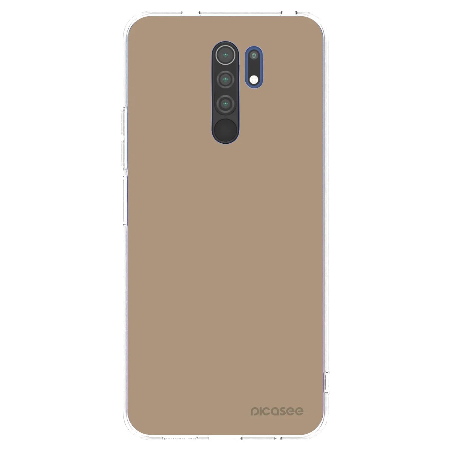 Picasee Xiaomi Redmi 9 Hülle - Transparentes Silikon - Soft Sand