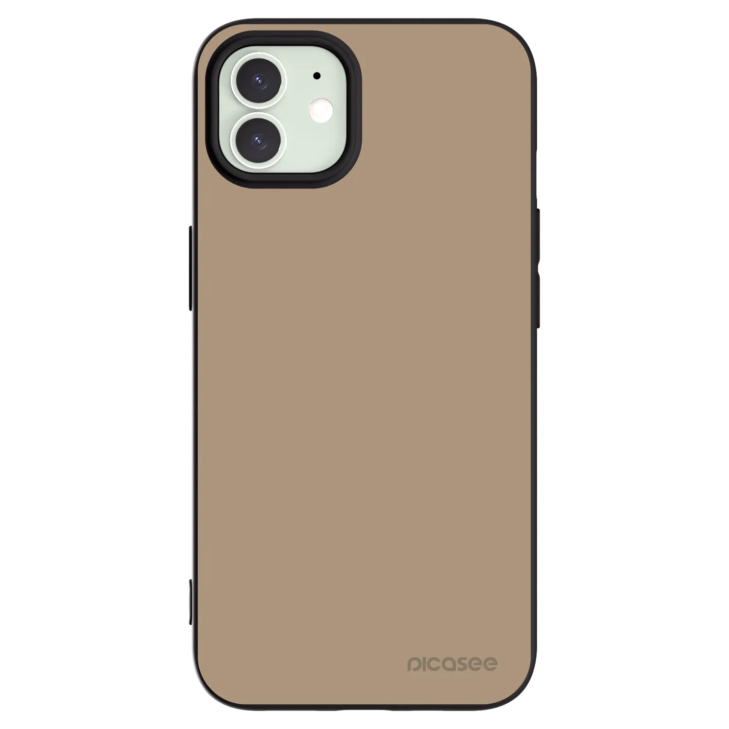 Picasee Apple iPhone 12 Hülle - Schwarzes Silikon - Soft Sand