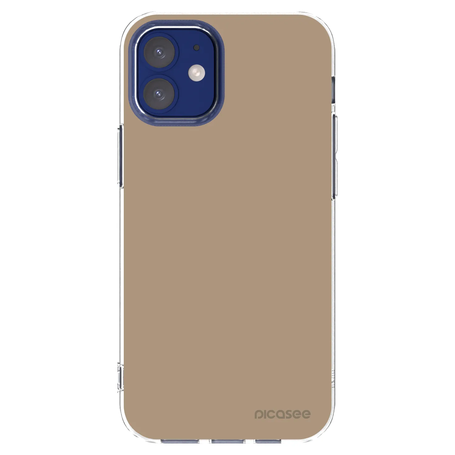 Picasee Apple iPhone 12 mini Hülle - Transparentes Silikon - Soft Sand