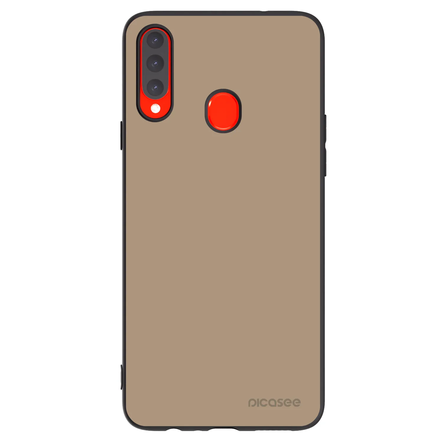 Picasee Samsung Galaxy A20s Hülle - Schwarzes Silikon - Soft Sand
