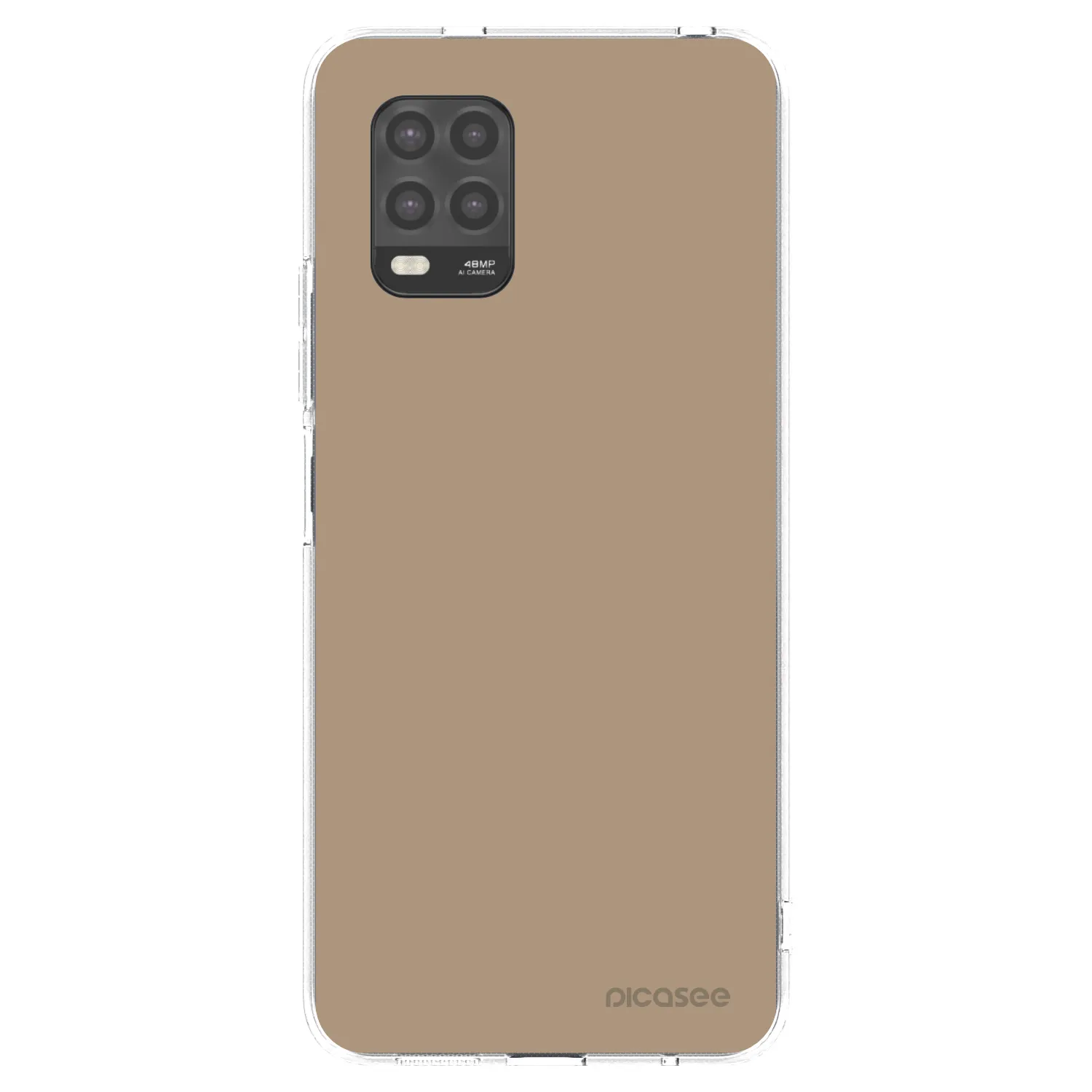 Picasee Xiaomi Mi 10 Lite Hülle - Transparentes Silikon - Soft Sand