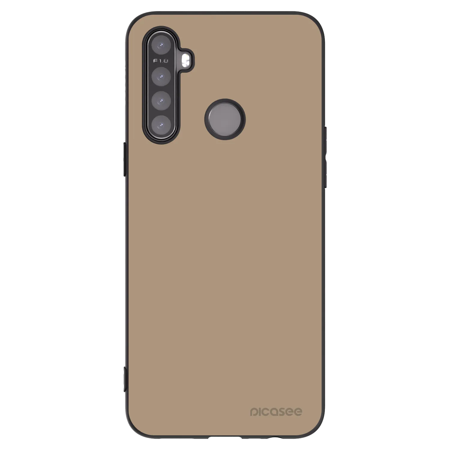 Picasee Realme 6i Hülle - Schwarzes Silikon - Soft Sand