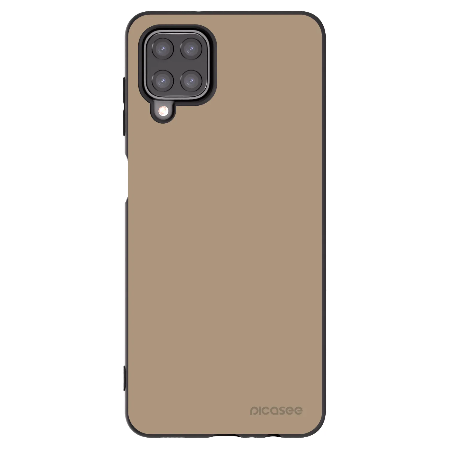 Picasee Samsung Galaxy A12 A125F Hülle - Schwarzes Silikon - Soft Sand