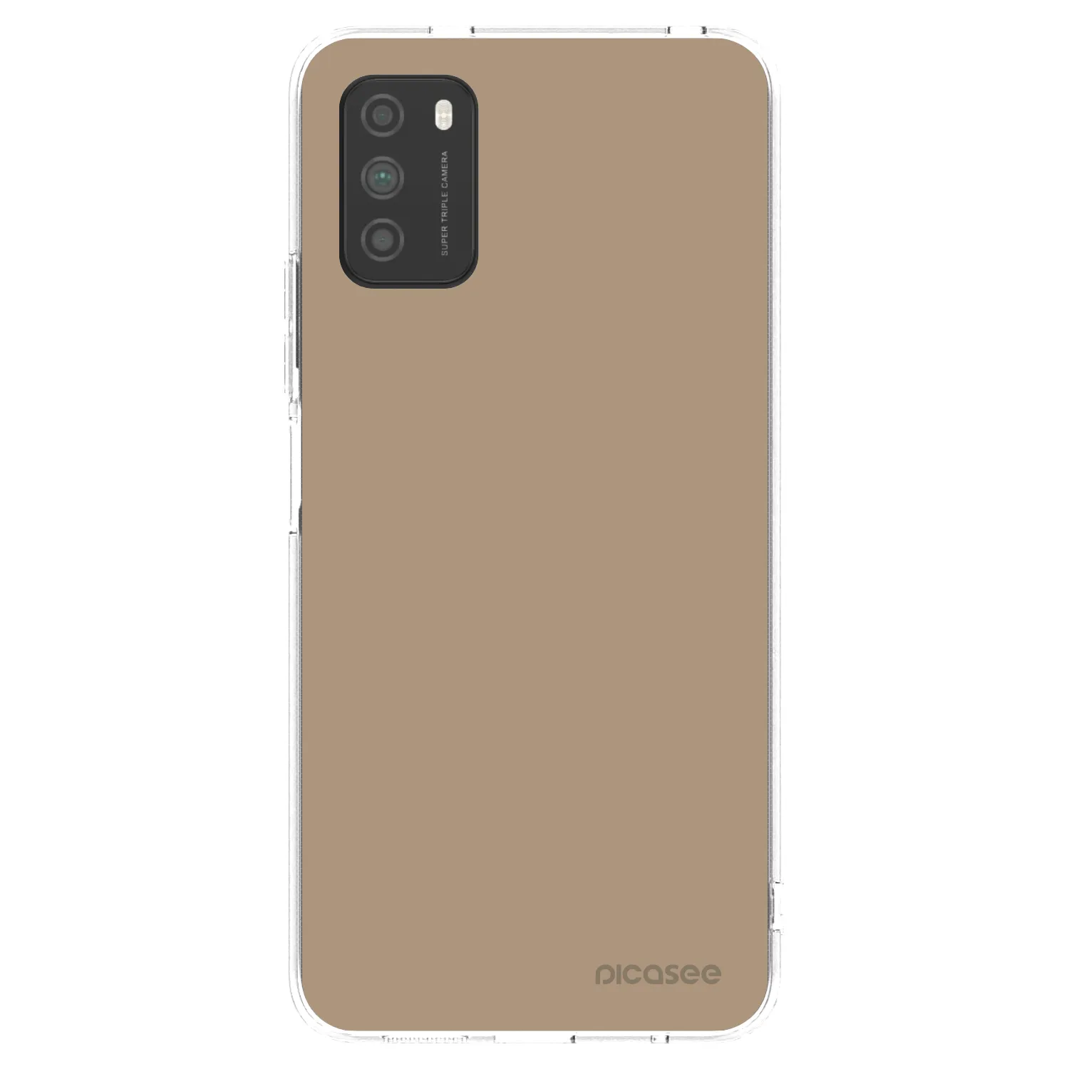 Picasee Xiaomi Poco M3 Hülle - Transparentes Silikon - Soft Sand