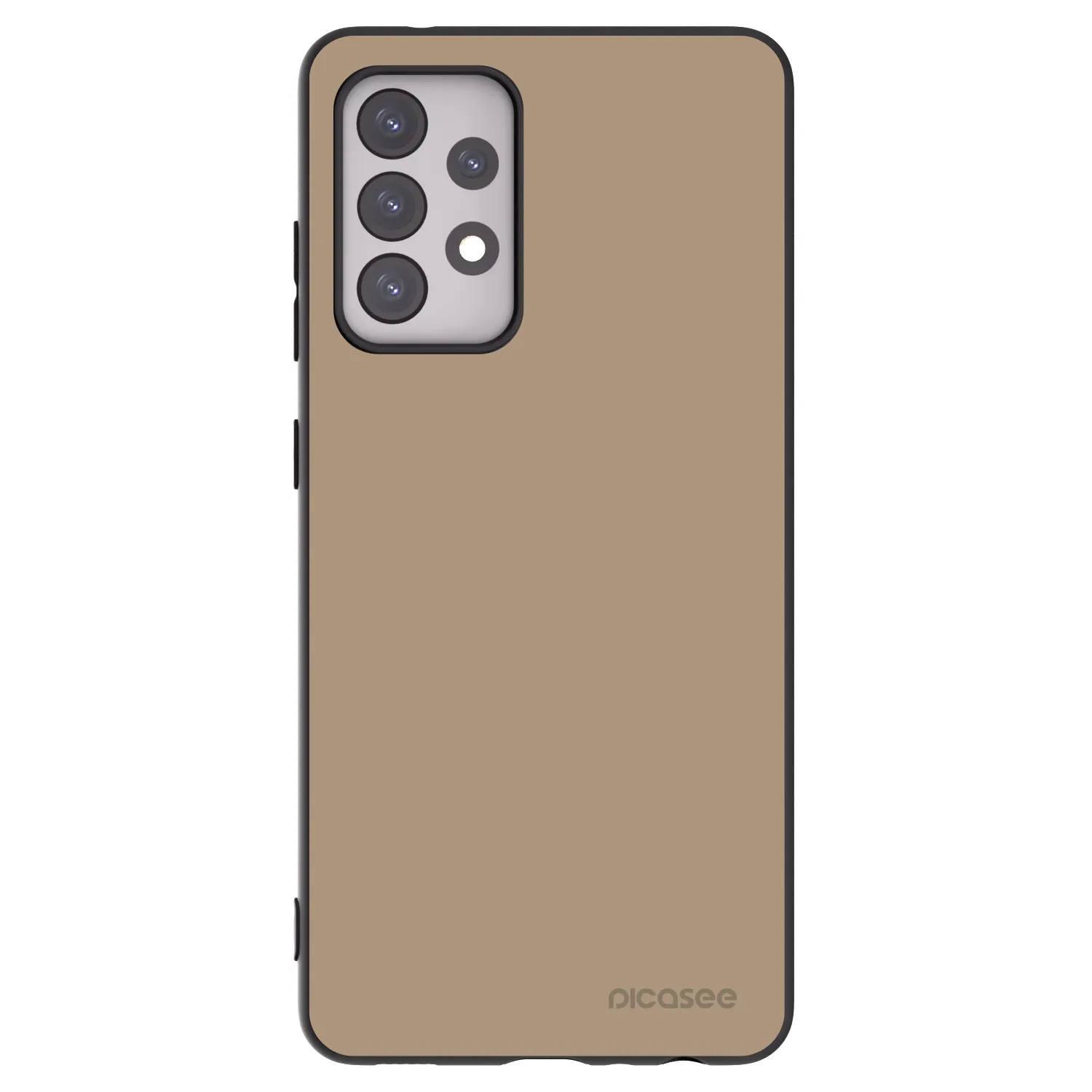 Picasee Samsung Galaxy A52 5G A525F Hülle - Schwarzes Silikon - Soft Sand