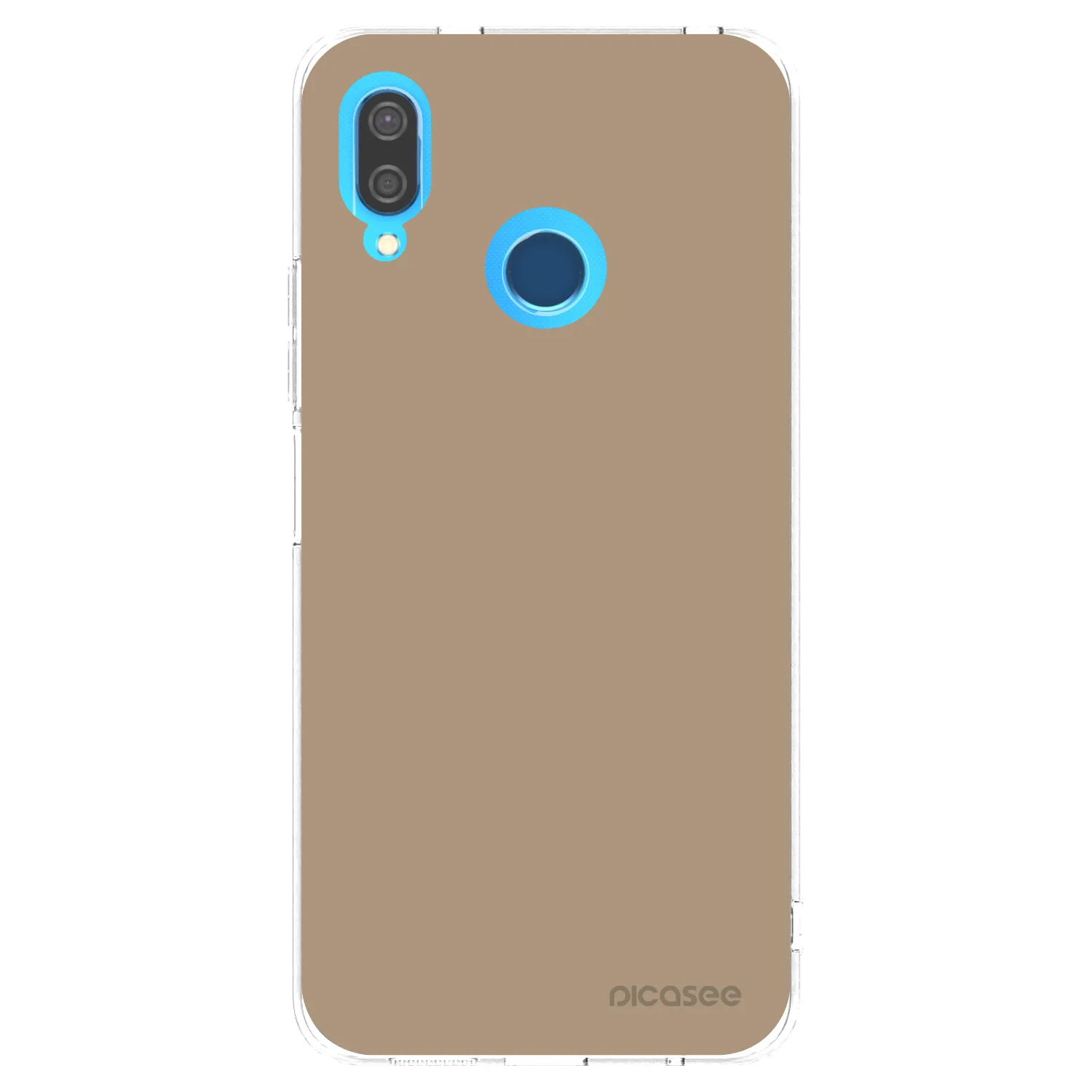 Picasee Huawei P20 Lite Hülle - Transparentes Silikon - Soft Sand