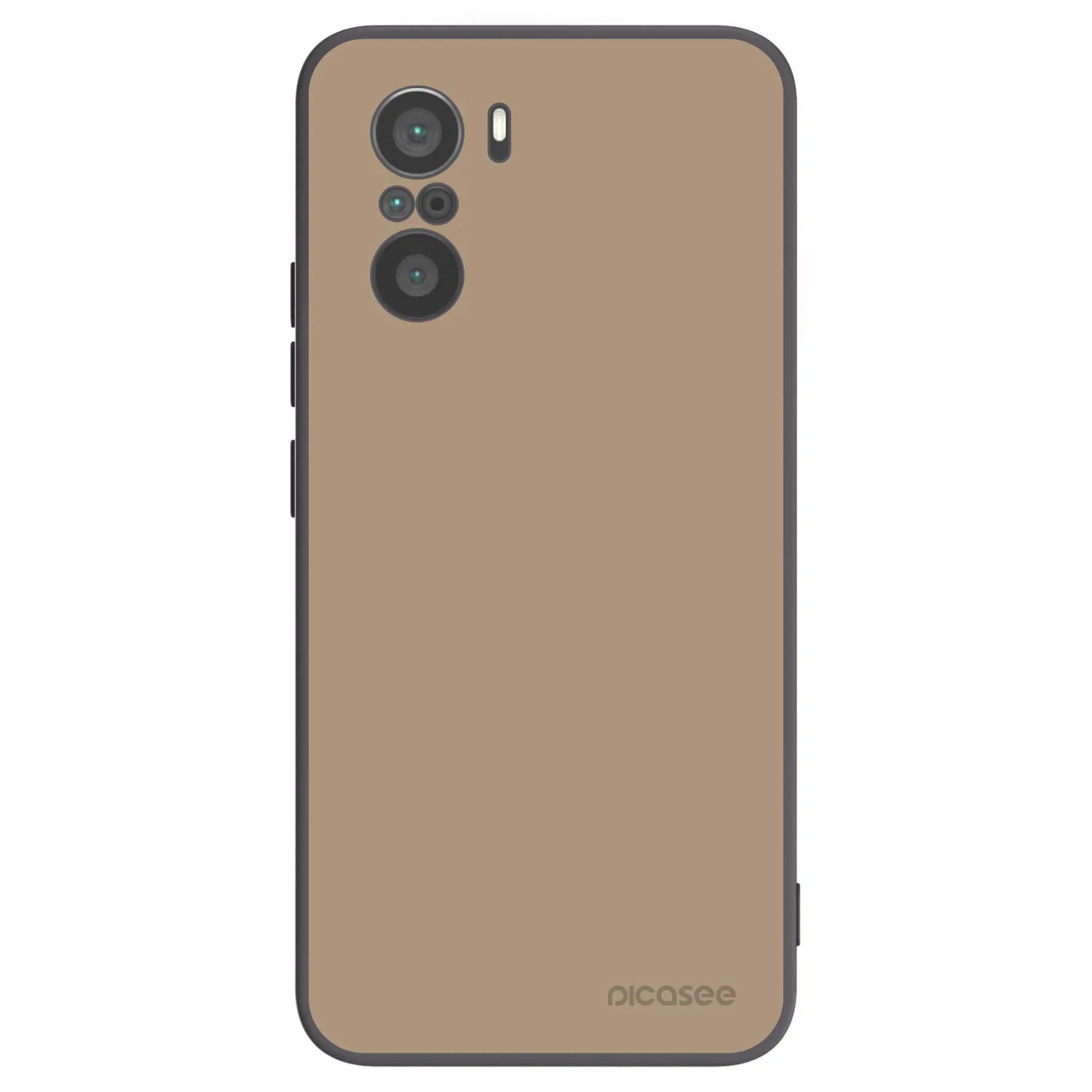Picasee Xiaomi Poco F3 Hülle - Schwarzes Silikon - Soft Sand