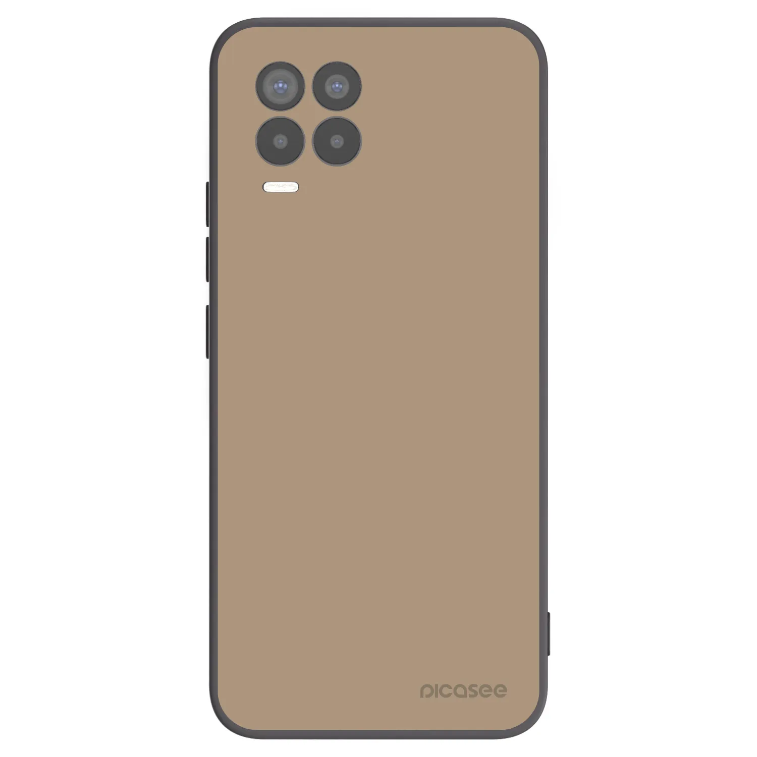 Picasee Realme 8 Pro Hülle - Schwarzes Silikon - Soft Sand