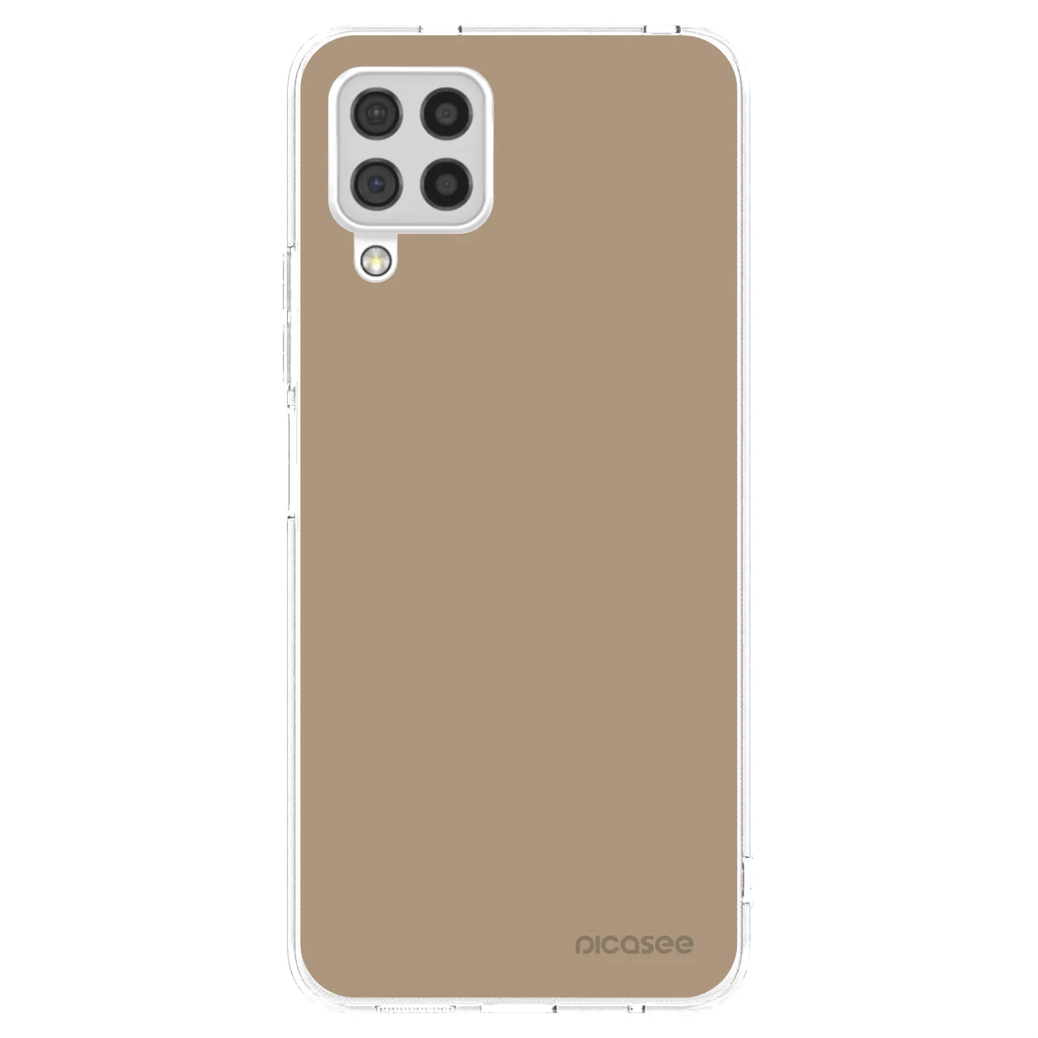 Picasee Samsung Galaxy A22 A225F 4G Hülle - Transparentes Silikon - Soft Sand