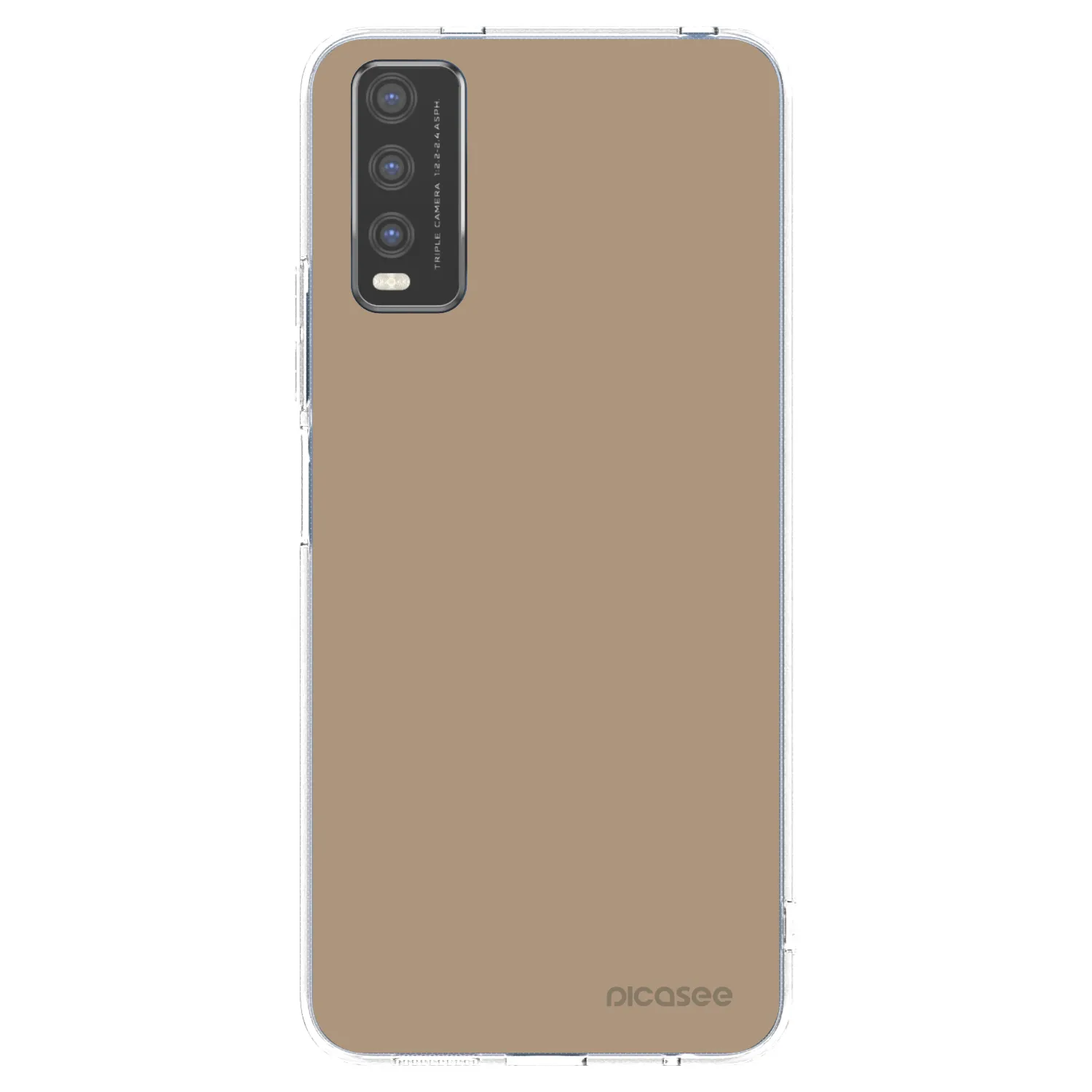 Picasee Vivo Y20s Hülle - Transparentes Silikon - Soft Sand