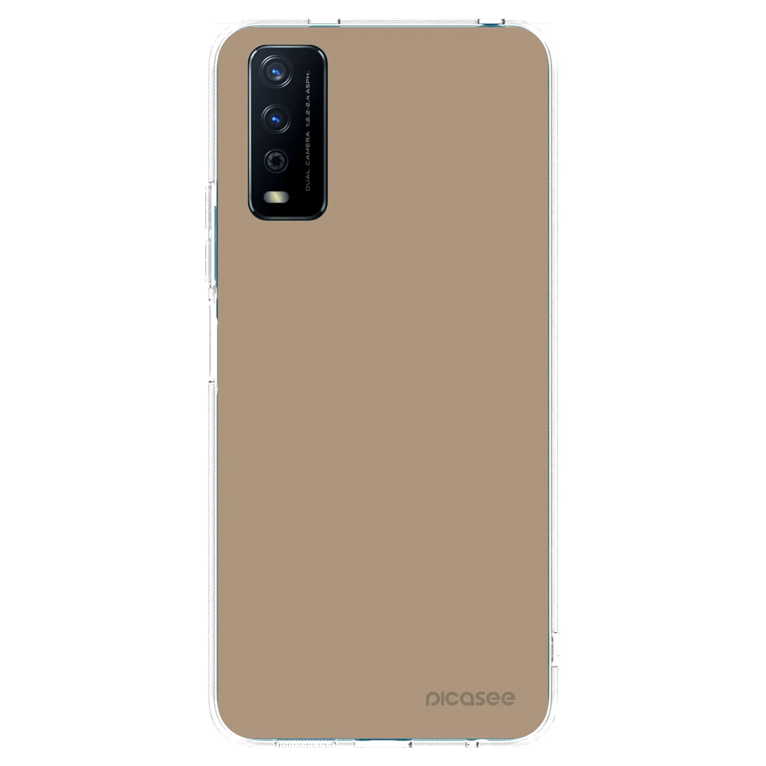 Picasee Vivo Y11s Hülle - Transparentes Silikon - Soft Sand