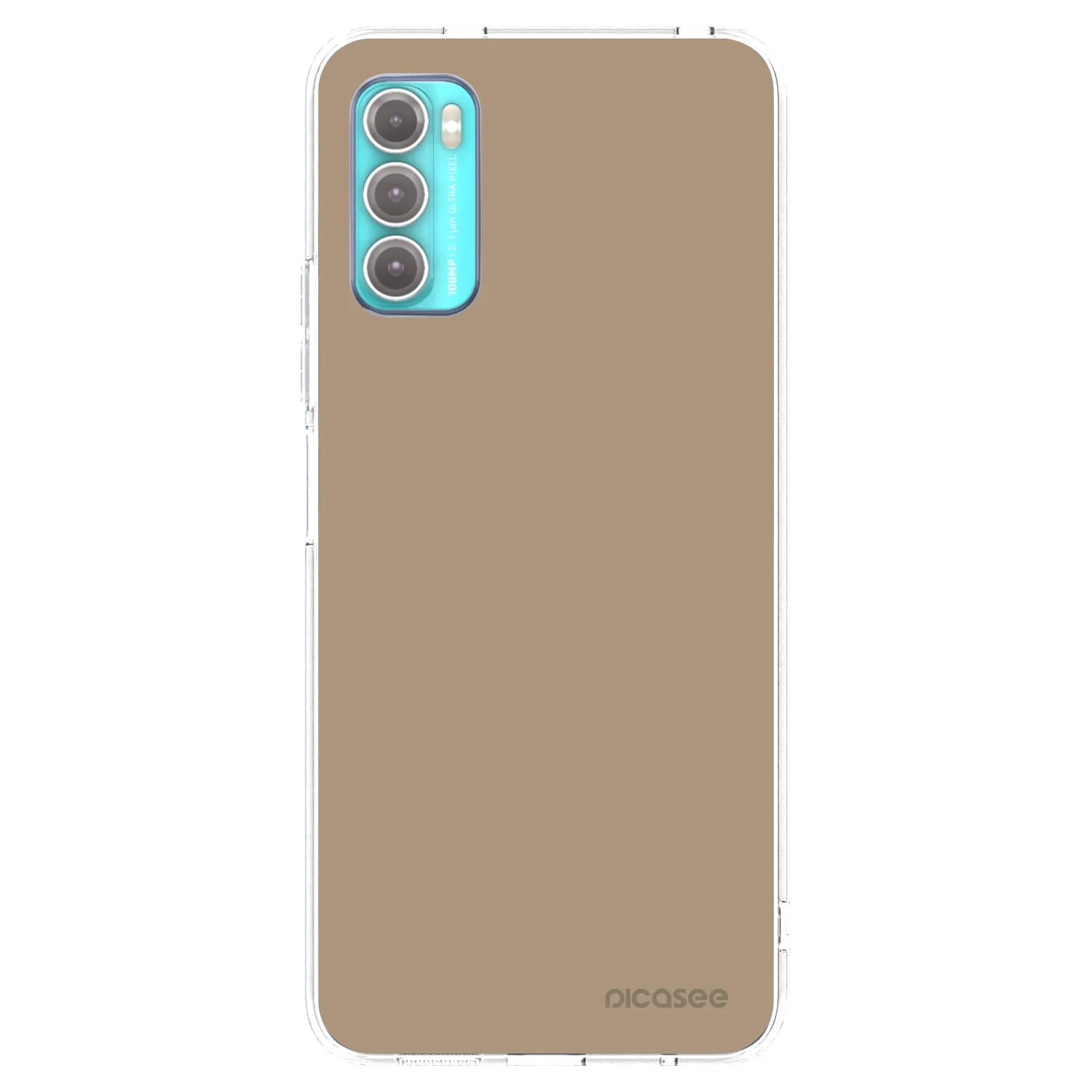 Picasee Motorola Moto G60 Hülle - Transparentes Silikon - Soft Sand