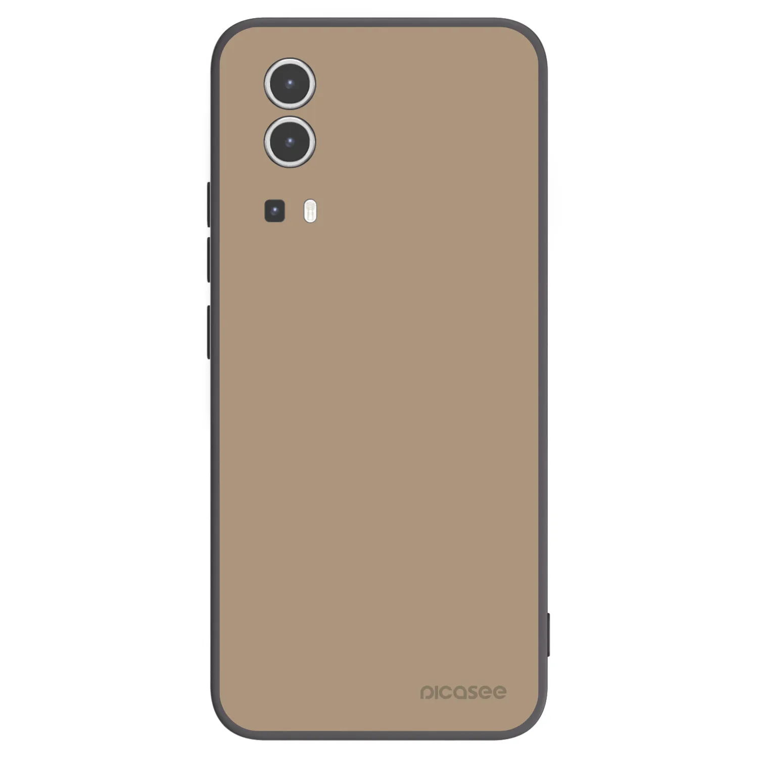 Picasee Vivo Y72 5G Hülle - Schwarzes Silikon - Soft Sand