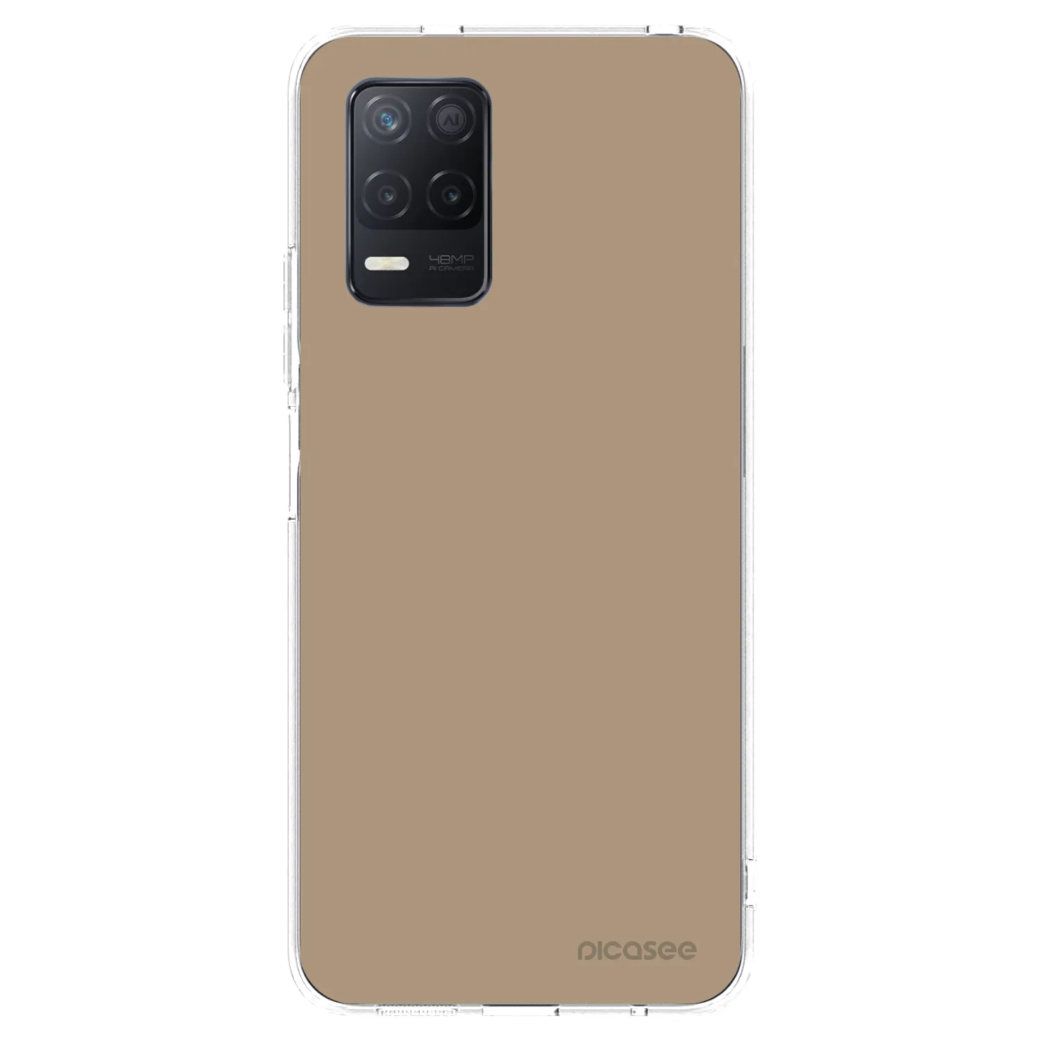 Picasee Realme 8 5G Hülle - Transparentes Silikon - Soft Sand