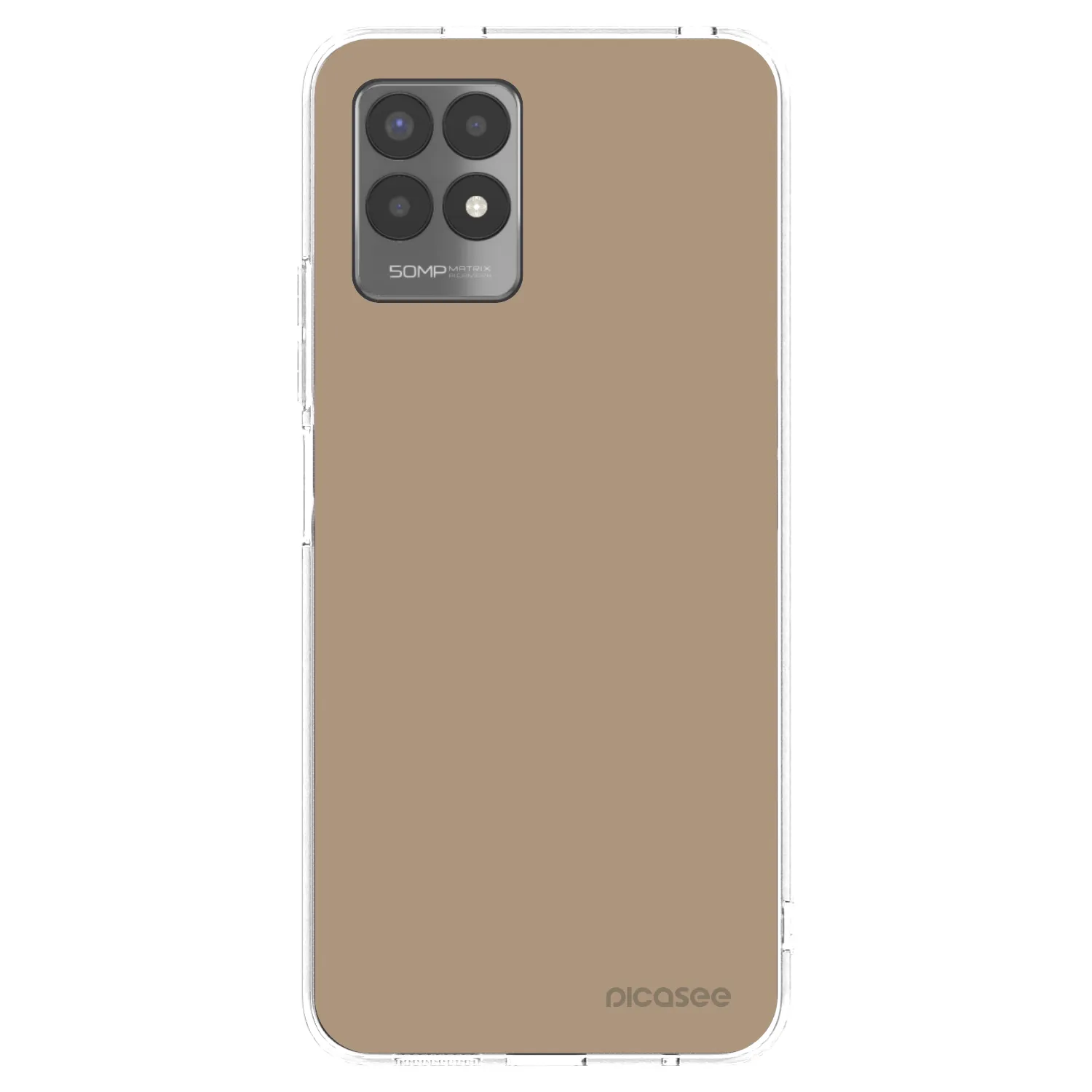 Picasee Realme 8i Hülle - Transparentes Silikon - Soft Sand