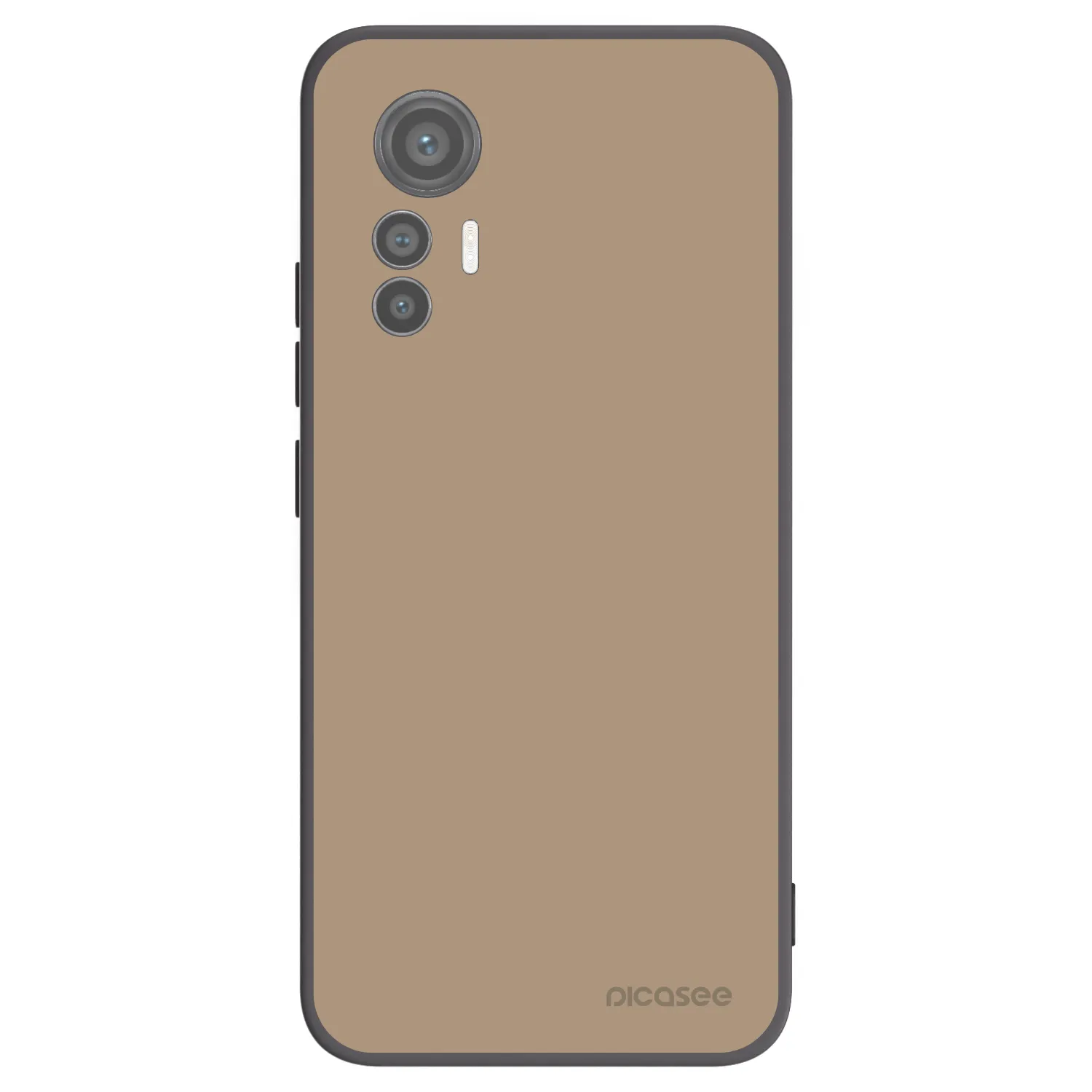 Picasee Xiaomi 12 Lite Hülle - Schwarzes Silikon - Soft Sand