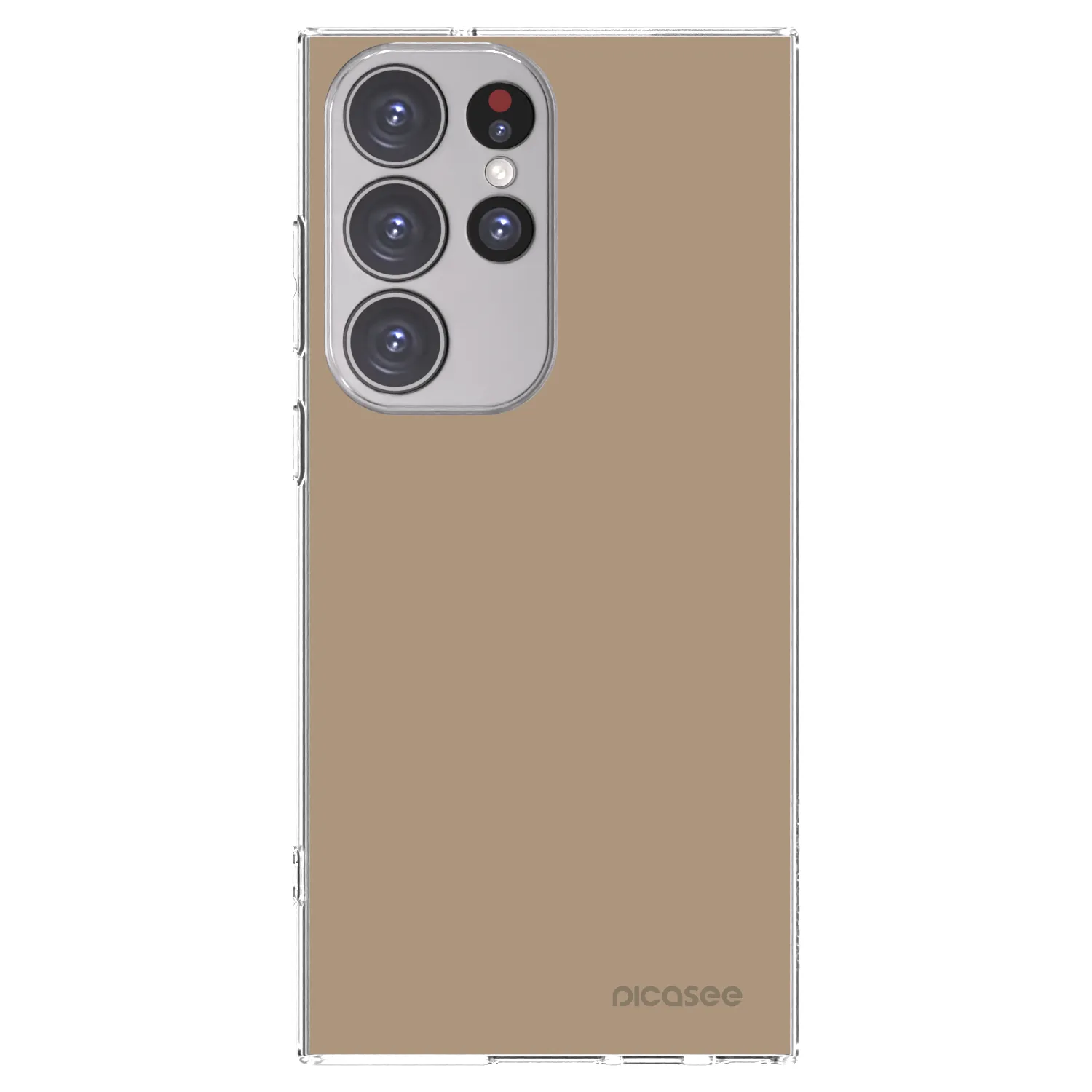 Picasee Samsung Galaxy S23 Ultra 5G Hülle - Transparentes Silikon - Soft Sand