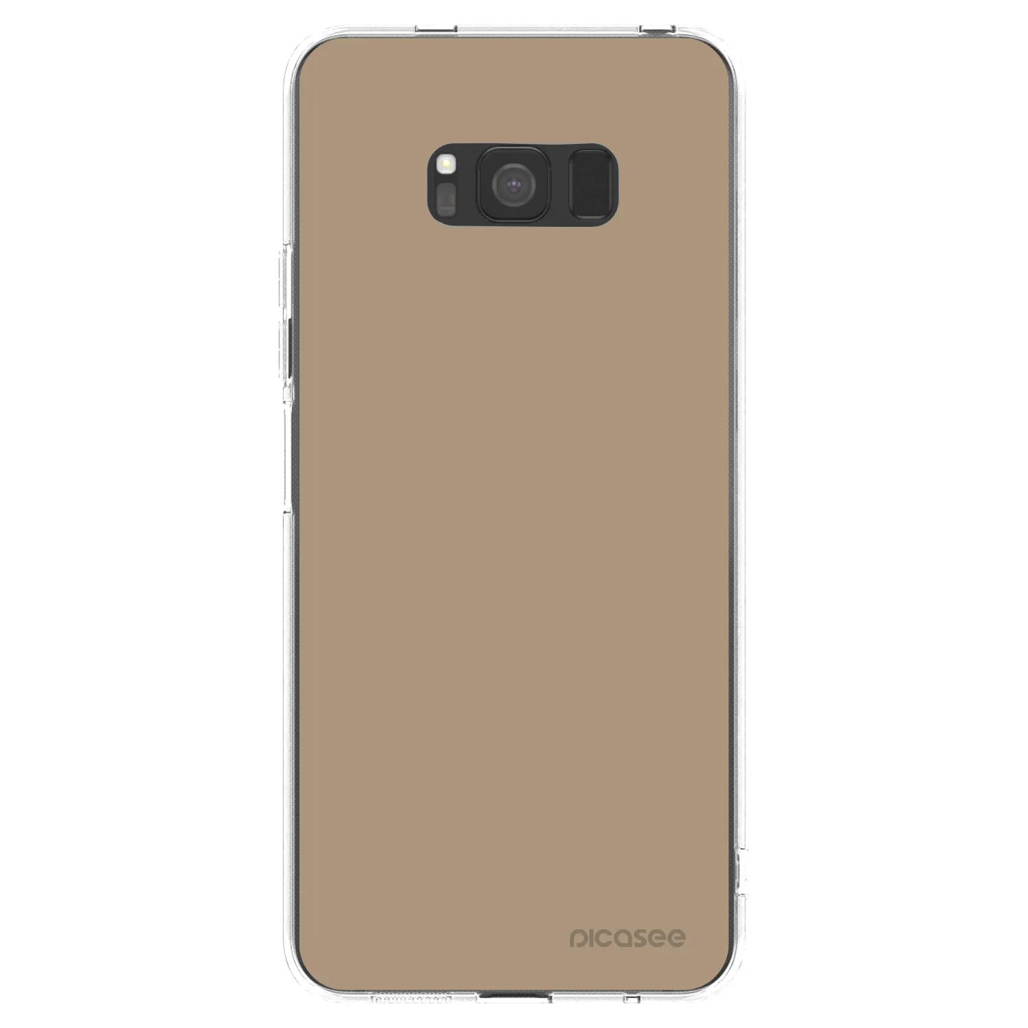 Picasee Samsung Galaxy S8 G950F Hülle - Transparentes Silikon - Soft Sand