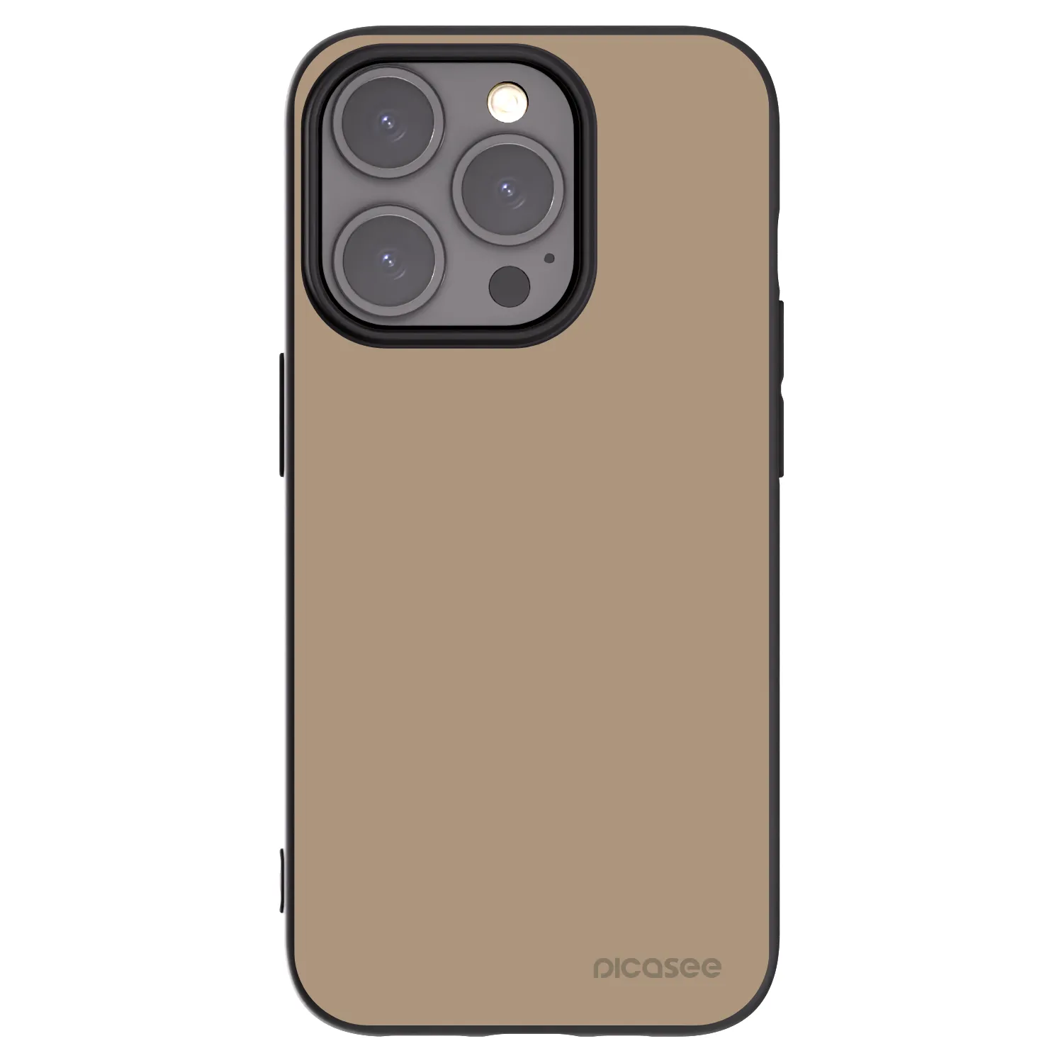 Picasee Apple iPhone 15 Pro Hülle - Schwarzes Silikon - Soft Sand