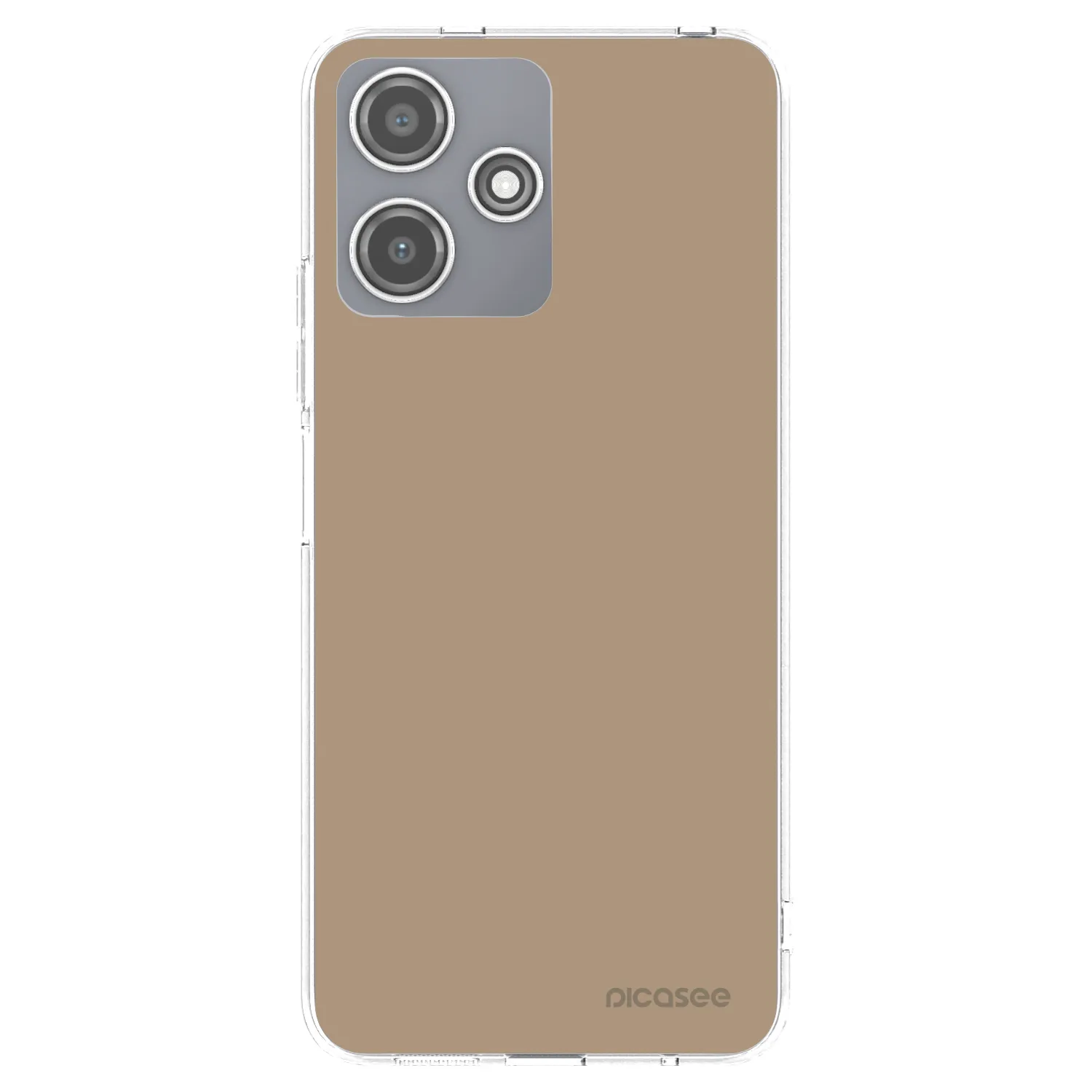 Picasee Xiaomi Redmi 12 5G Hülle - Transparentes Silikon - Soft Sand