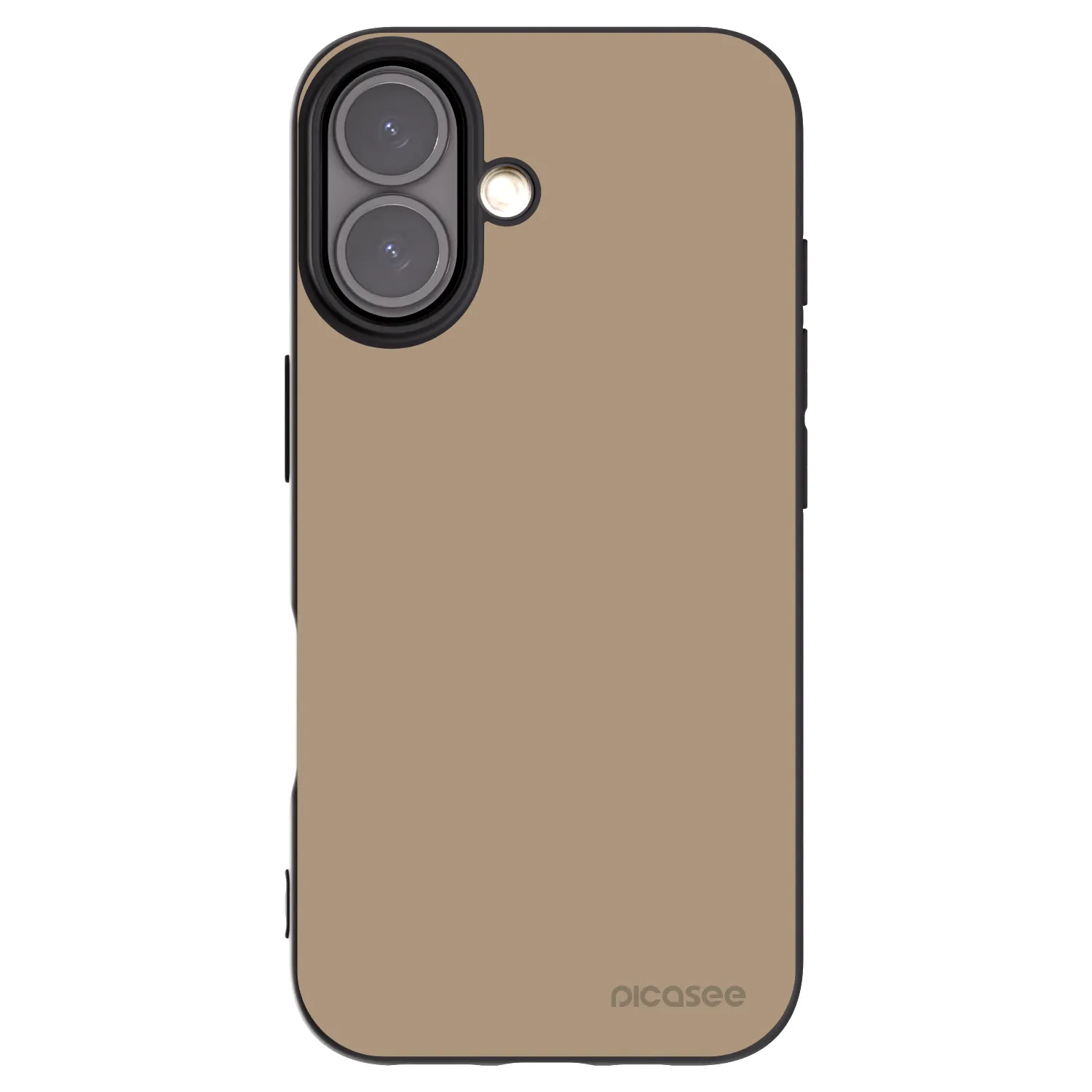 Picasee Apple iPhone 16 Hülle - Schwarzes Silikon - Soft Sand