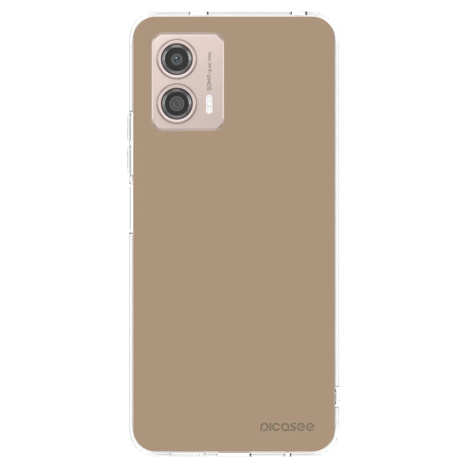 Picasee Motorola Moto G53 5G Hülle - Transparentes Silikon - Soft Sand