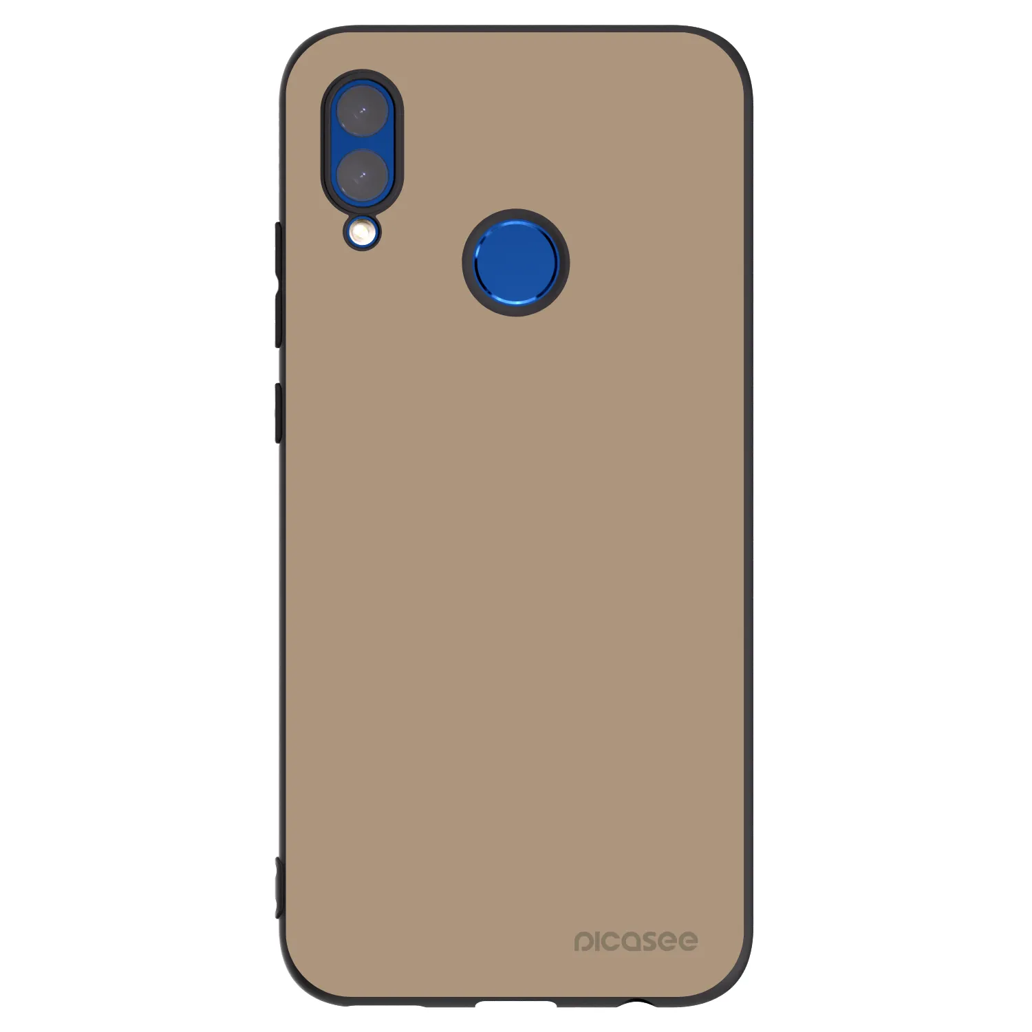 Picasee Honor 10 Lite Hülle - Schwarzes Silikon - Soft Sand
