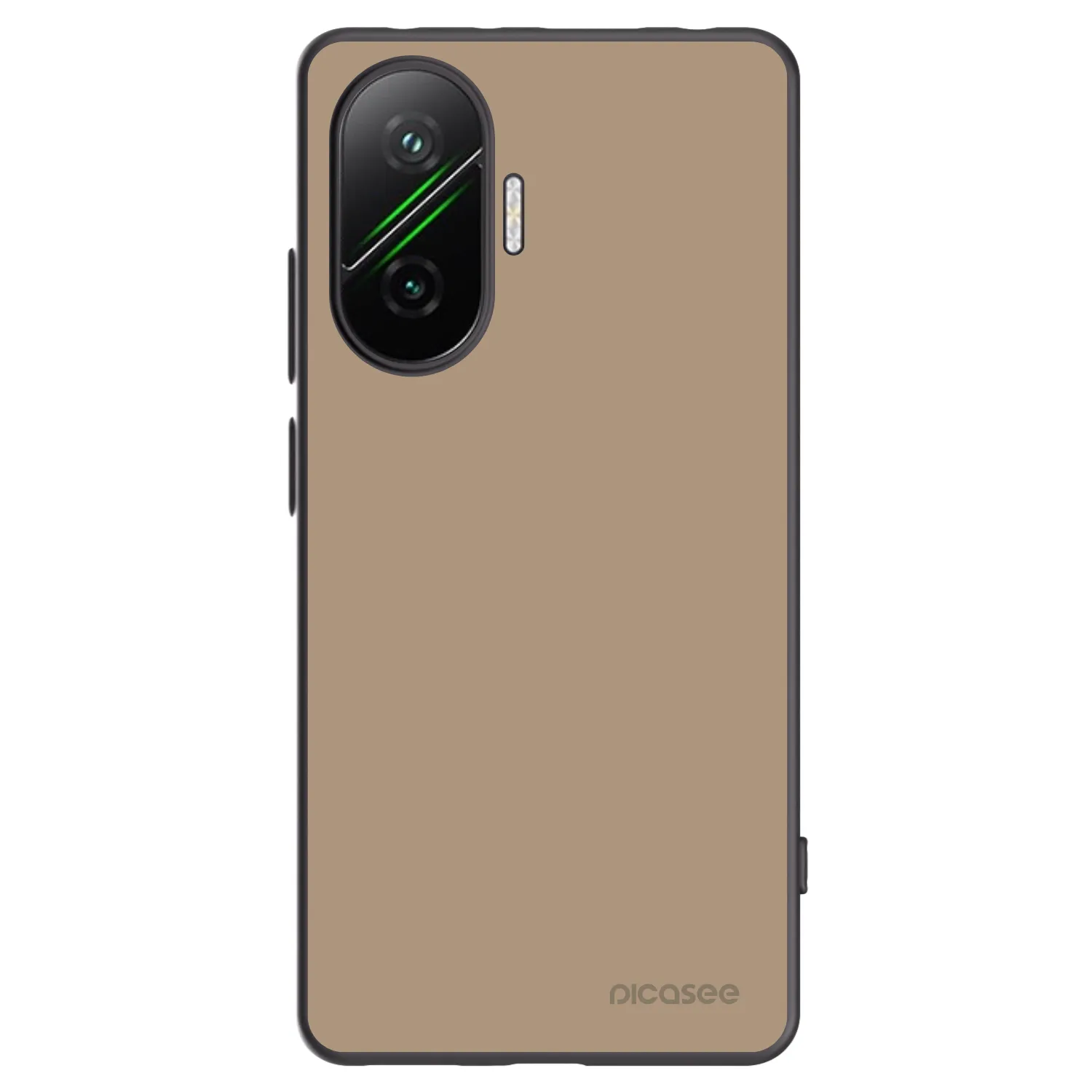 Picasee Xiaomi Poco F7 Pro 5G Hülle - Schwarzes Silikon - Soft Sand