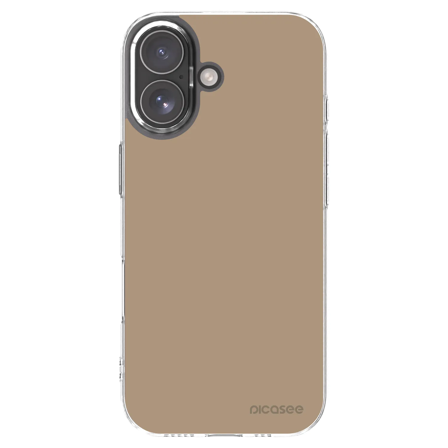 Picasee Apple iPhone 17 Hülle - Transparentes Silikon - Soft Sand