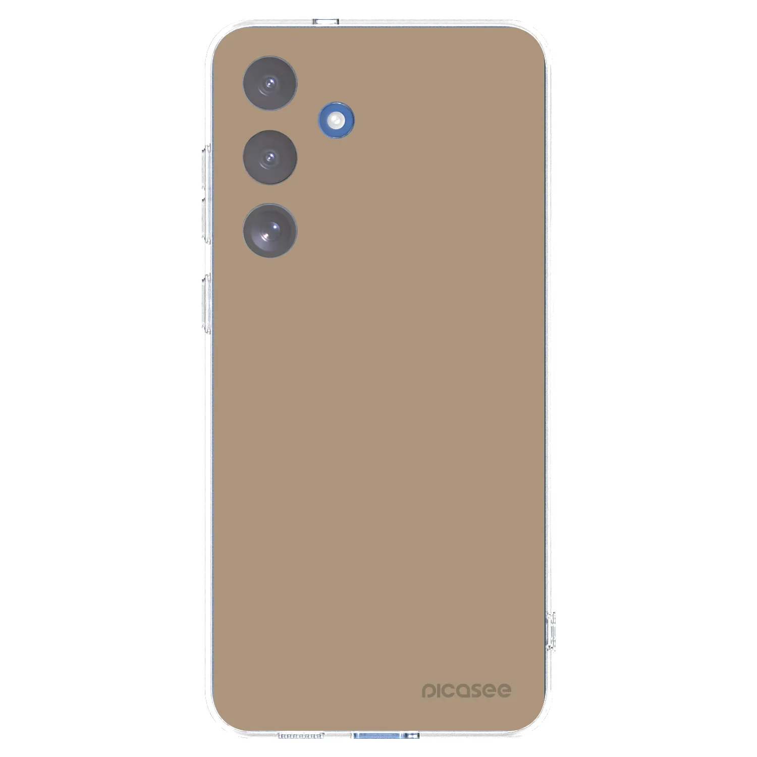 Picasee Samsung Galaxy S25 FE 5G Hülle - Transparentes Silikon - Soft Sand