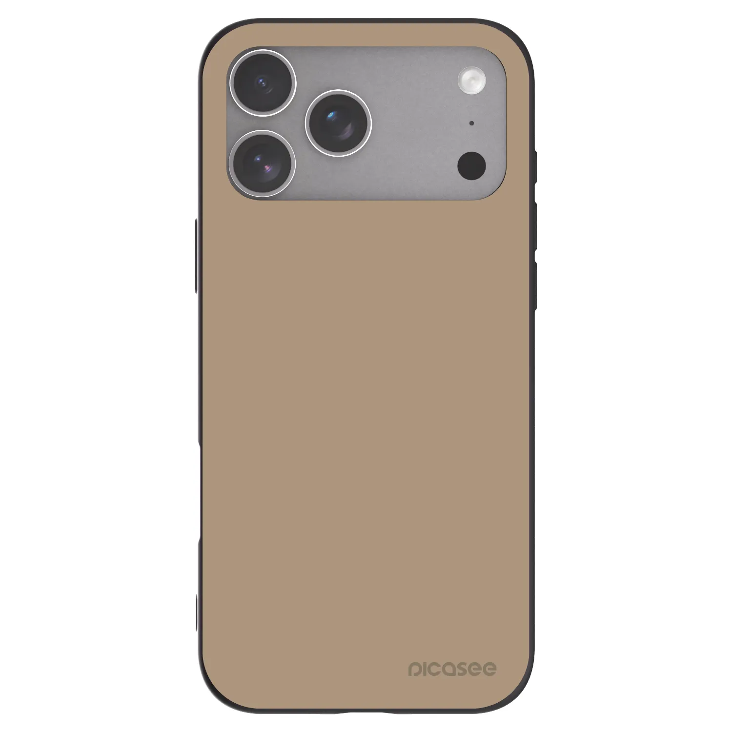 Picasee Apple iPhone 18 Pro Max Hülle - Schwarzes Silikon - Soft Sand