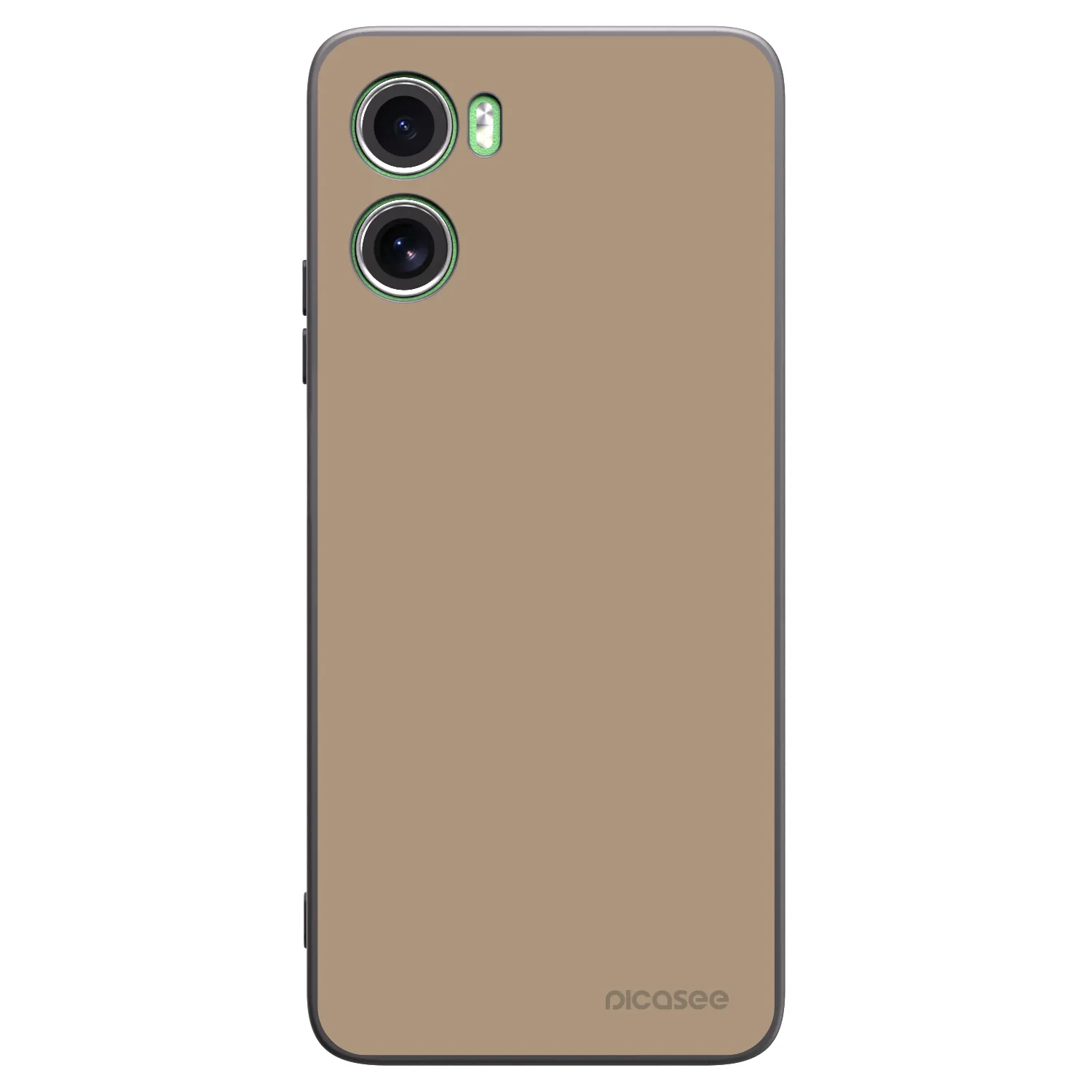 Picasee Motorola Moto G06 Hülle - Schwarzes Silikon - Soft Sand
