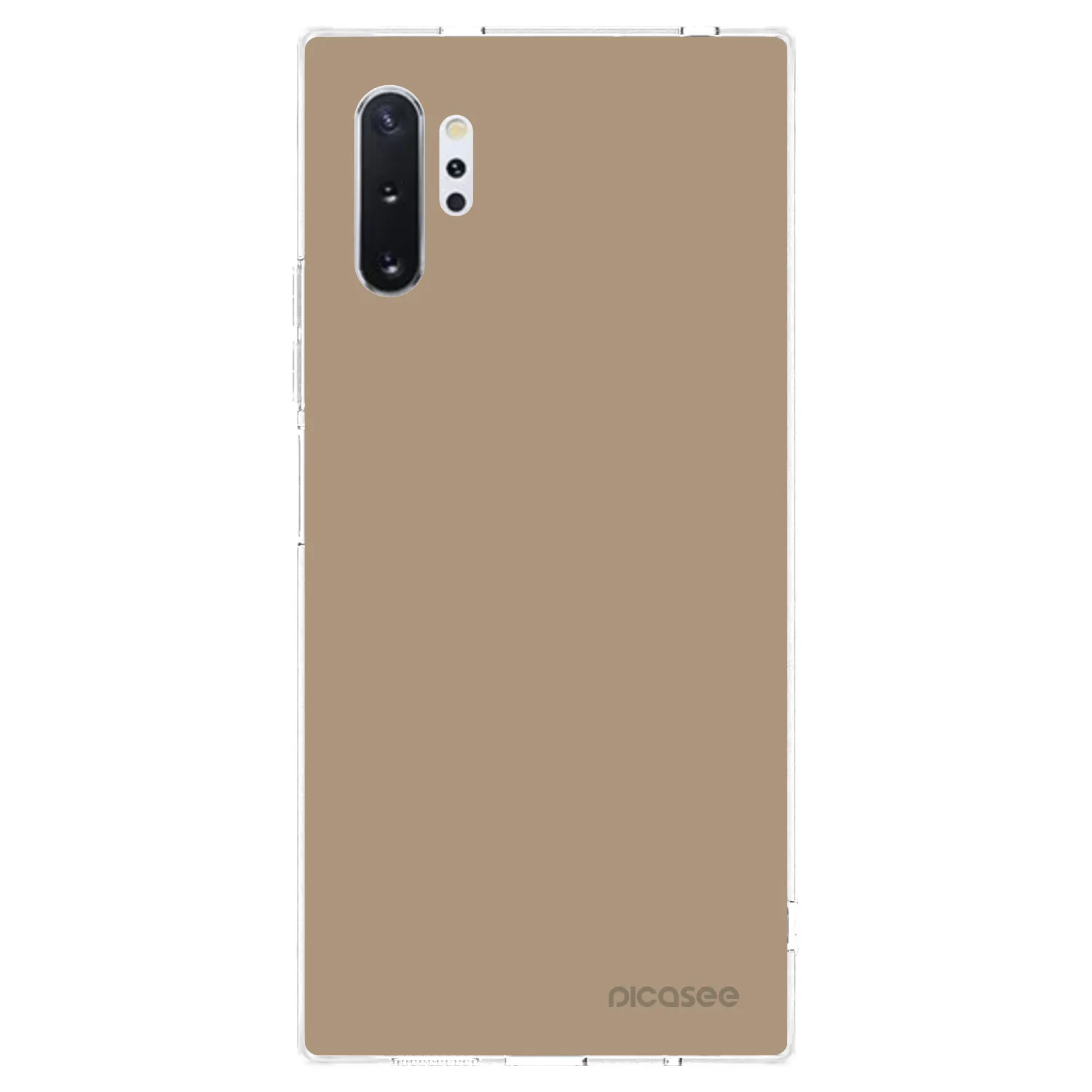 Picasee Samsung Galaxy Note 10+ N975F Hülle - Transparentes Silikon - Soft Sand