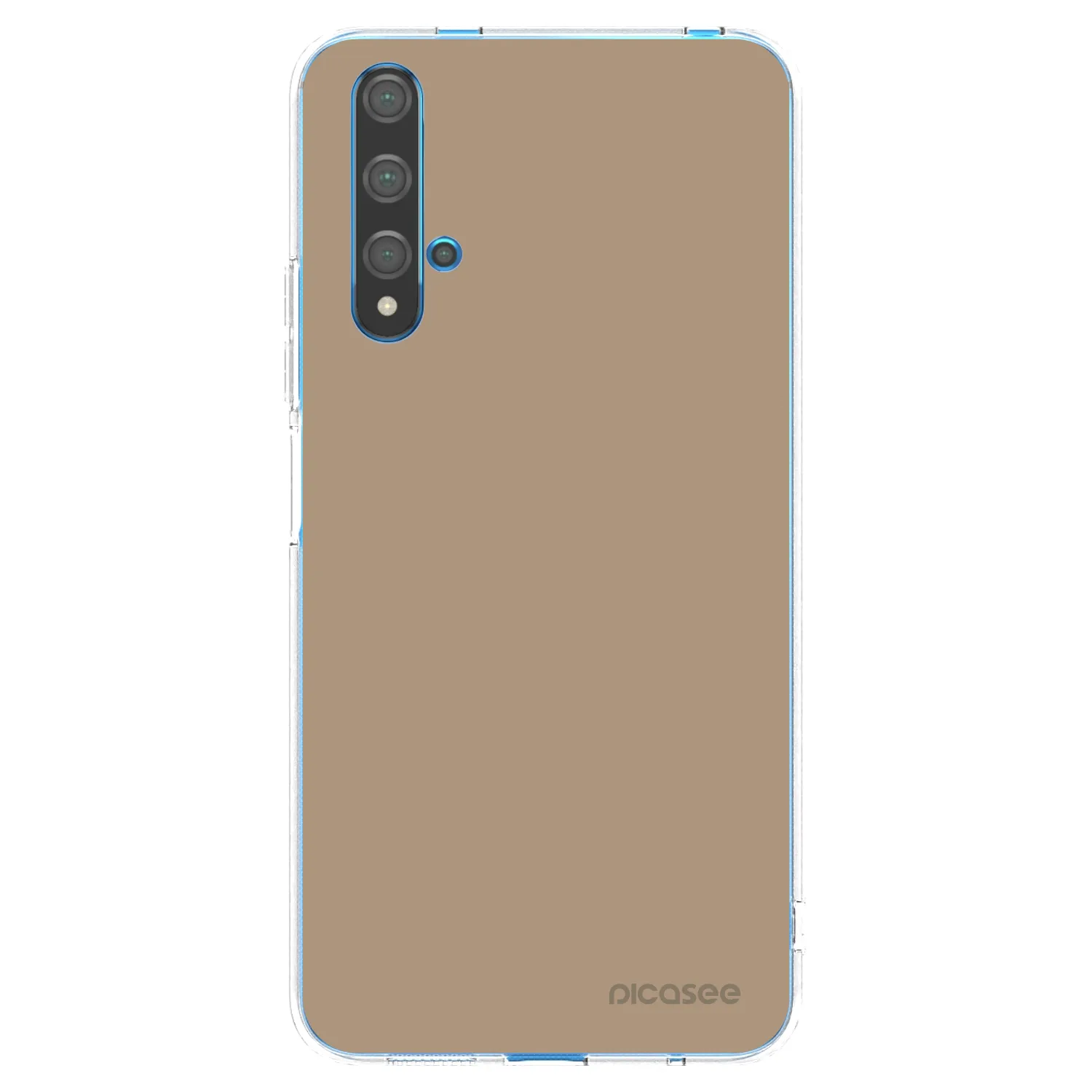 Picasee Huawei Nova 5T Hülle - Transparentes Silikon - Soft Sand