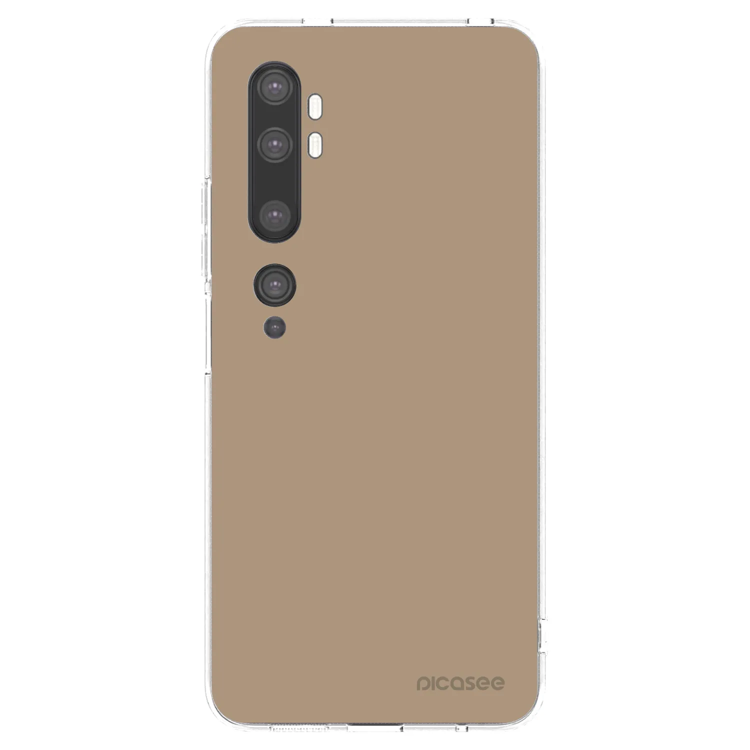 Picasee Xiaomi Mi Note 10 (Pro) Hülle - Transparentes Silikon - Soft Sand