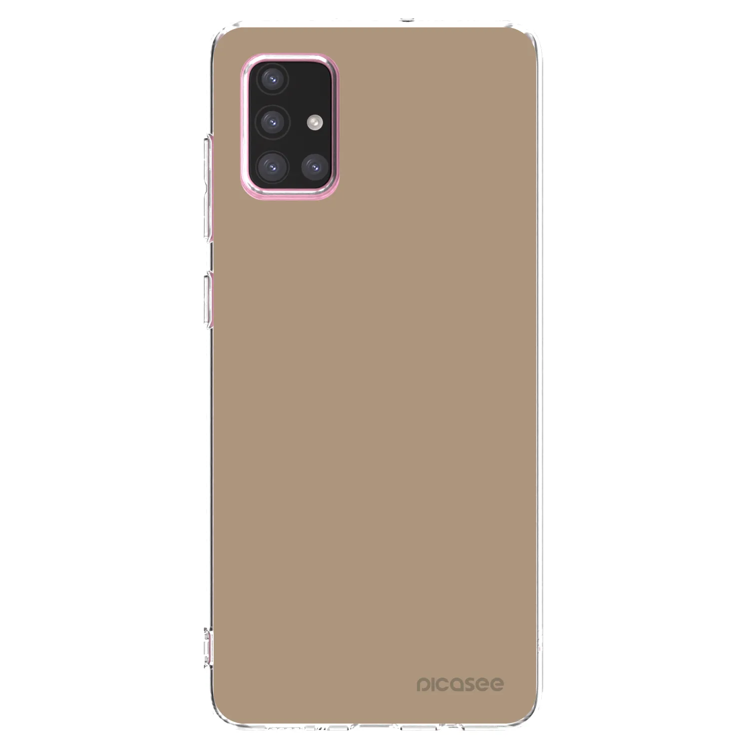 Picasee Samsung Galaxy A71 A715F Hülle - Transparentes Silikon - Soft Sand