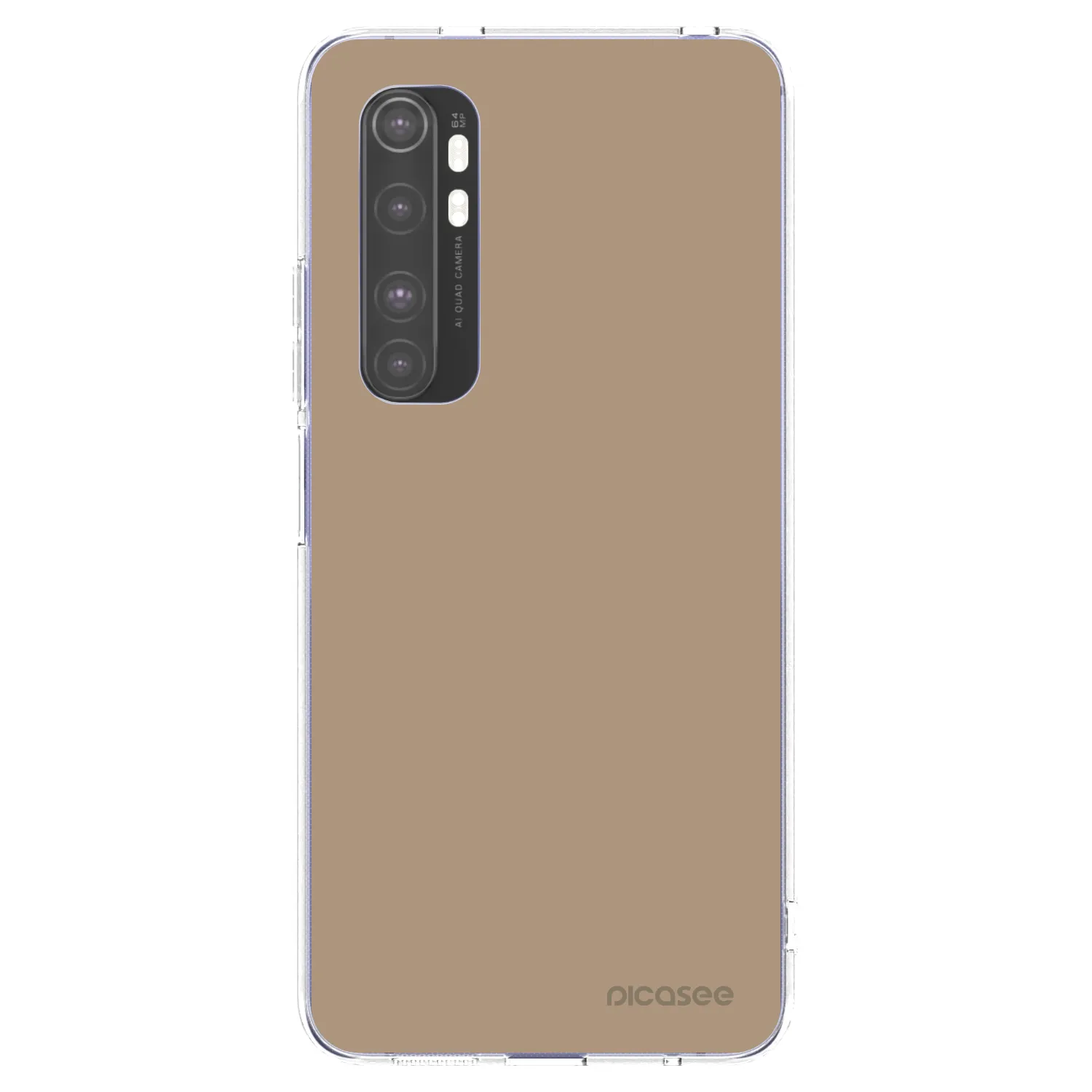 Picasee Xiaomi Mi Note 10 Lite Hülle - Transparentes Silikon - Soft Sand