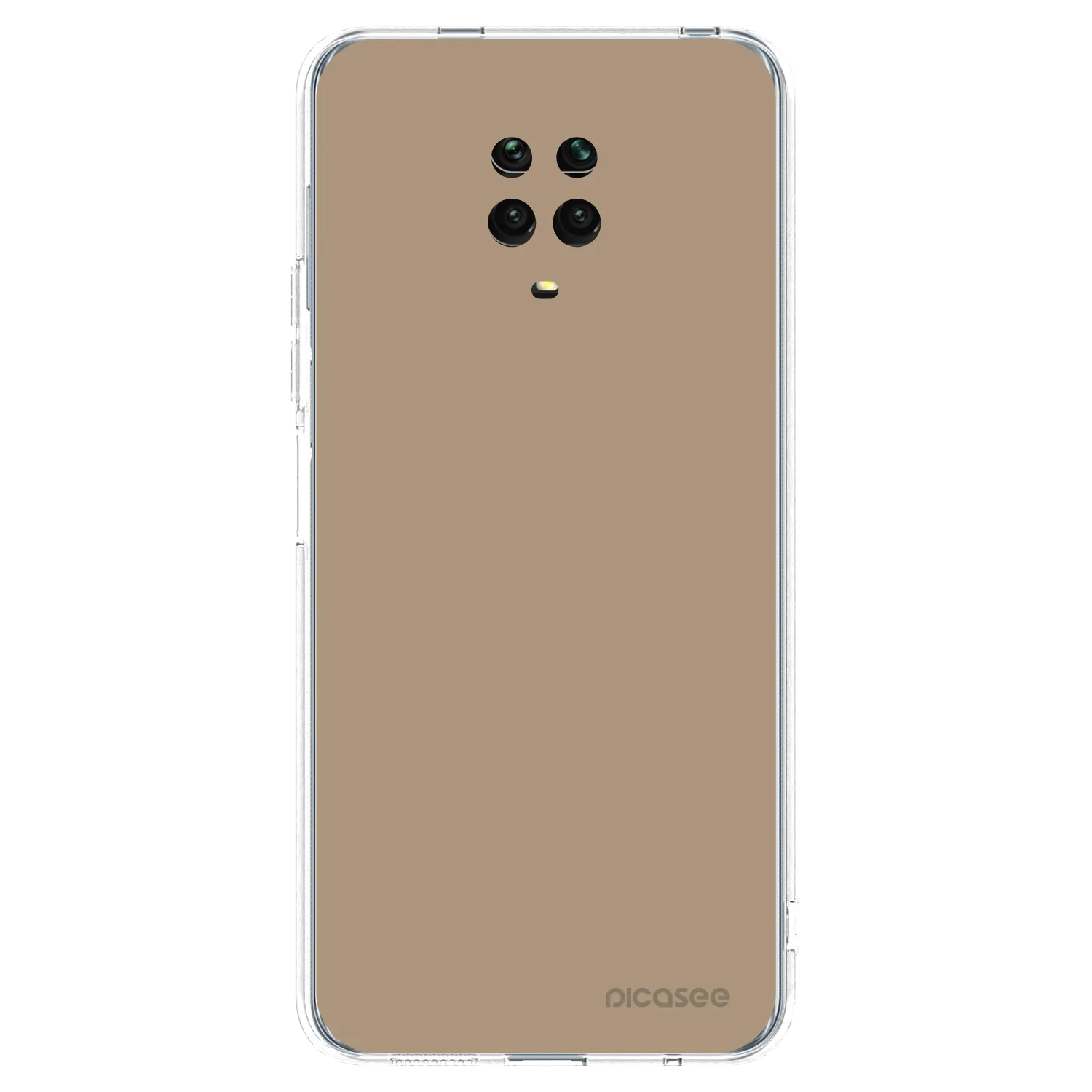 Picasee Xiaomi Redmi Note 9S Hülle - Transparentes Silikon - Soft Sand