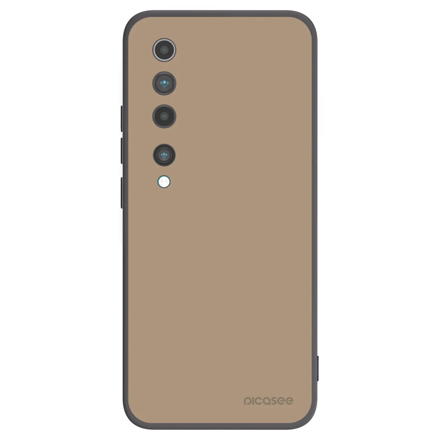 Picasee Xiaomi Mi 10 Hülle - Schwarzes Silikon - Soft Sand