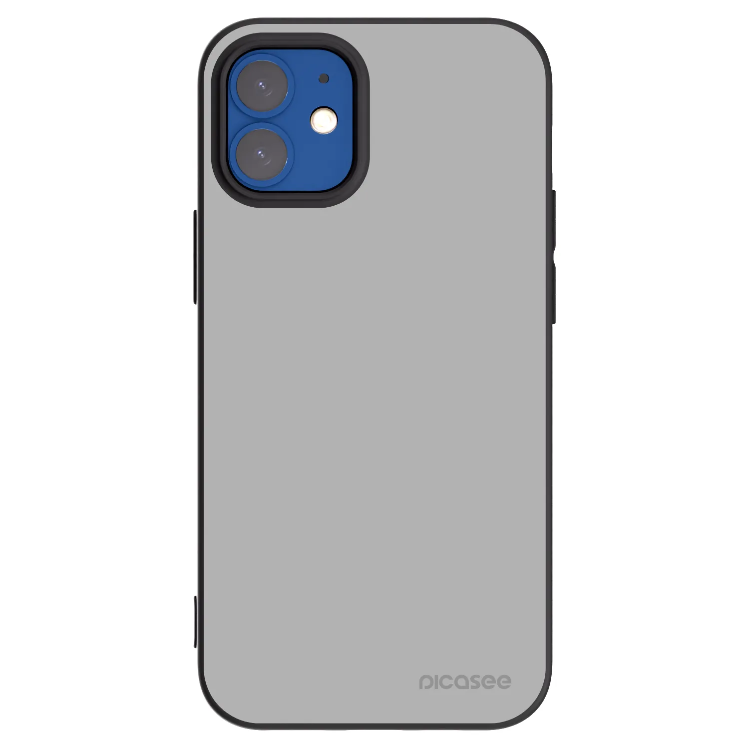 Picasee Apple iPhone 12 mini Hülle - Schwarzes Silikon - Stone