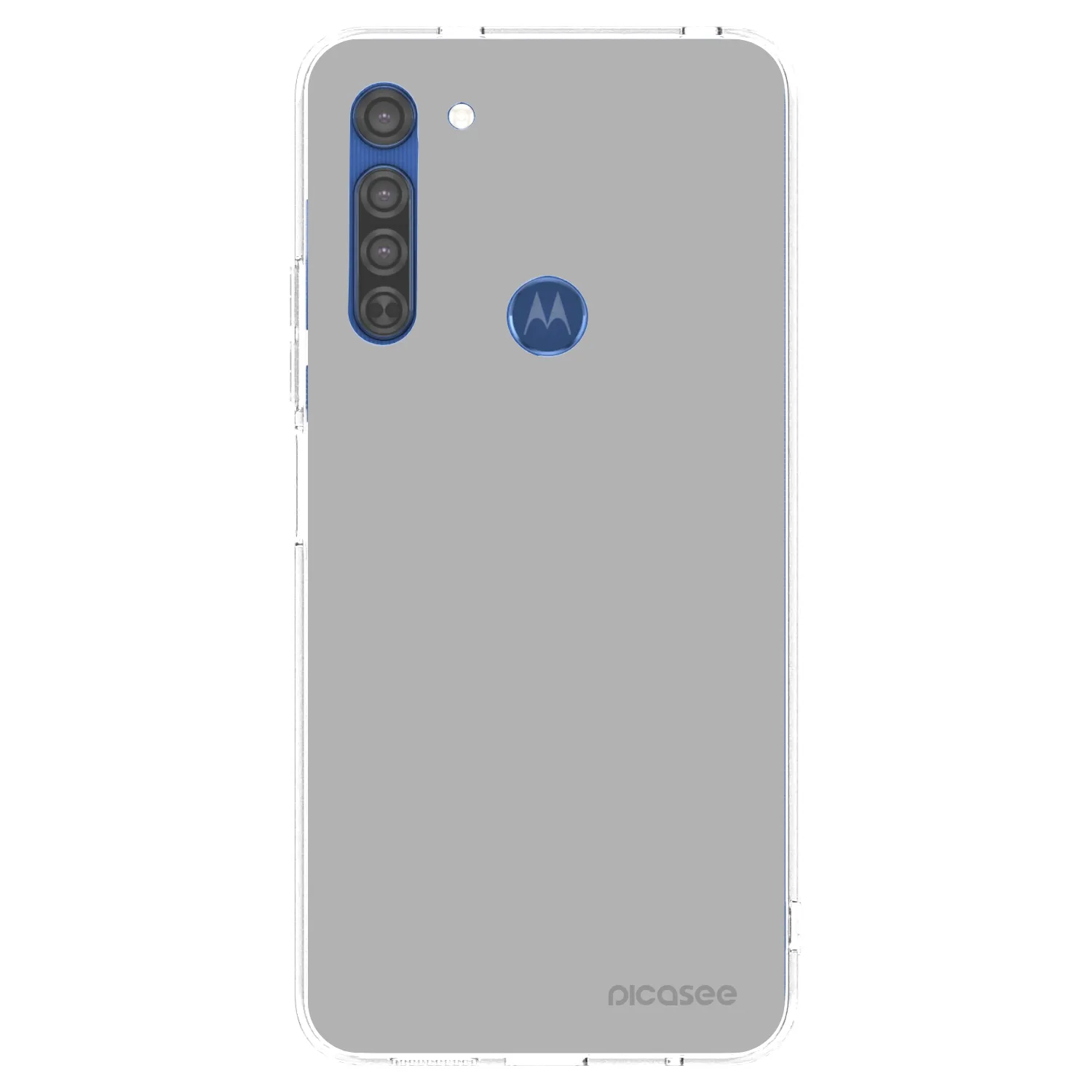 Picasee Motorola Moto G8 Hülle - Transparentes Silikon - Stone
