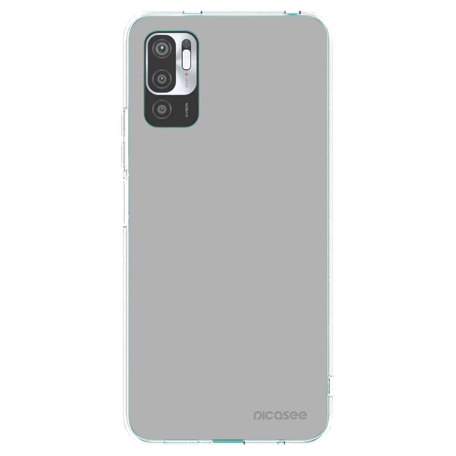 Picasee Xiaomi Redmi Note 10 5G Hülle - Transparentes Silikon - Stone