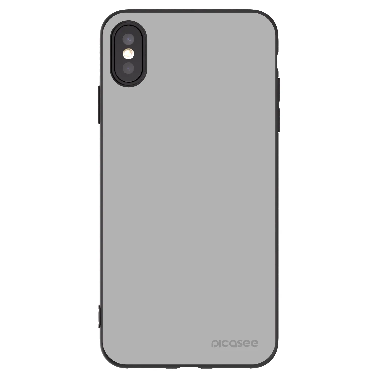 Picasee Apple iPhone XS Max Hülle - Schwarzes Silikon - Stone