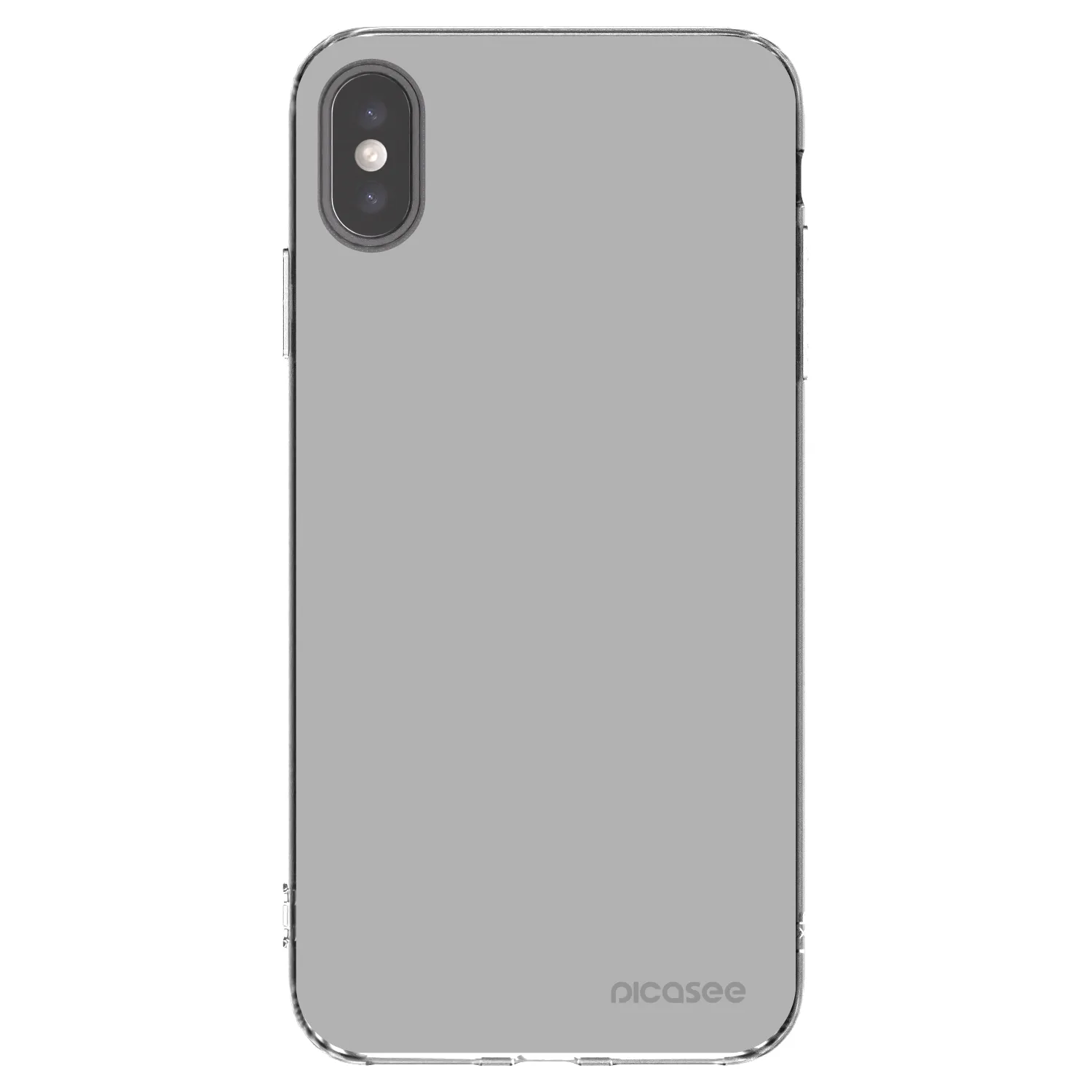 Picasee Apple iPhone XS Max Hülle - Transparentes Silikon - Stone