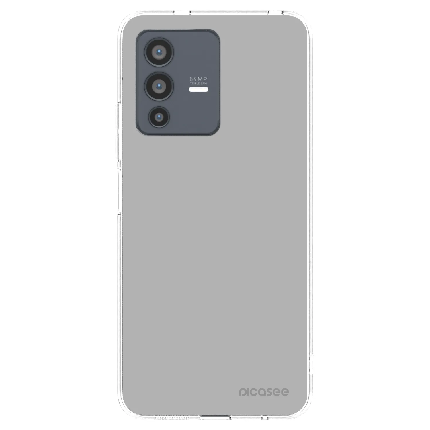 Picasee Vivo V23 5G Hülle - Transparentes Silikon - Stone