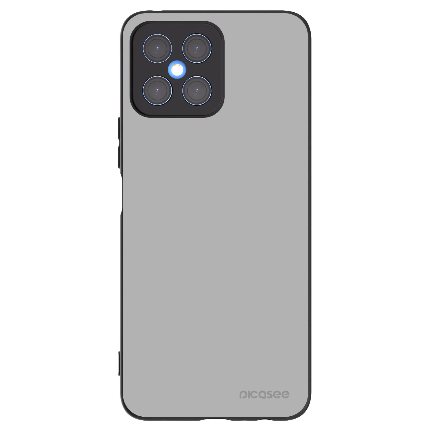 Picasee Honor X8 4G Hülle - Schwarzes Silikon - Stone