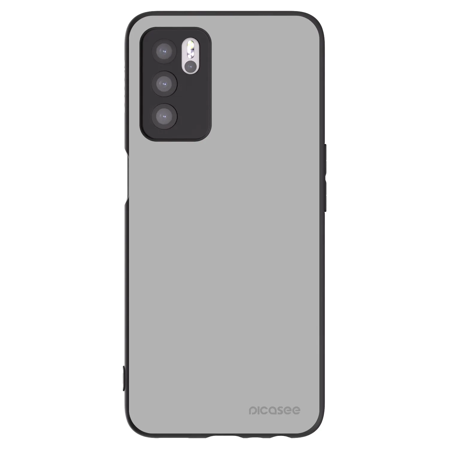 Picasee OPPO A16s Hülle - Schwarzes Silikon - Stone