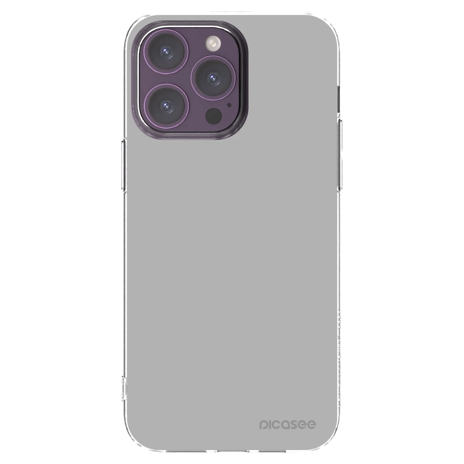 Picasee Apple iPhone 14 Pro Max Hülle - Transparentes Silikon - Stone