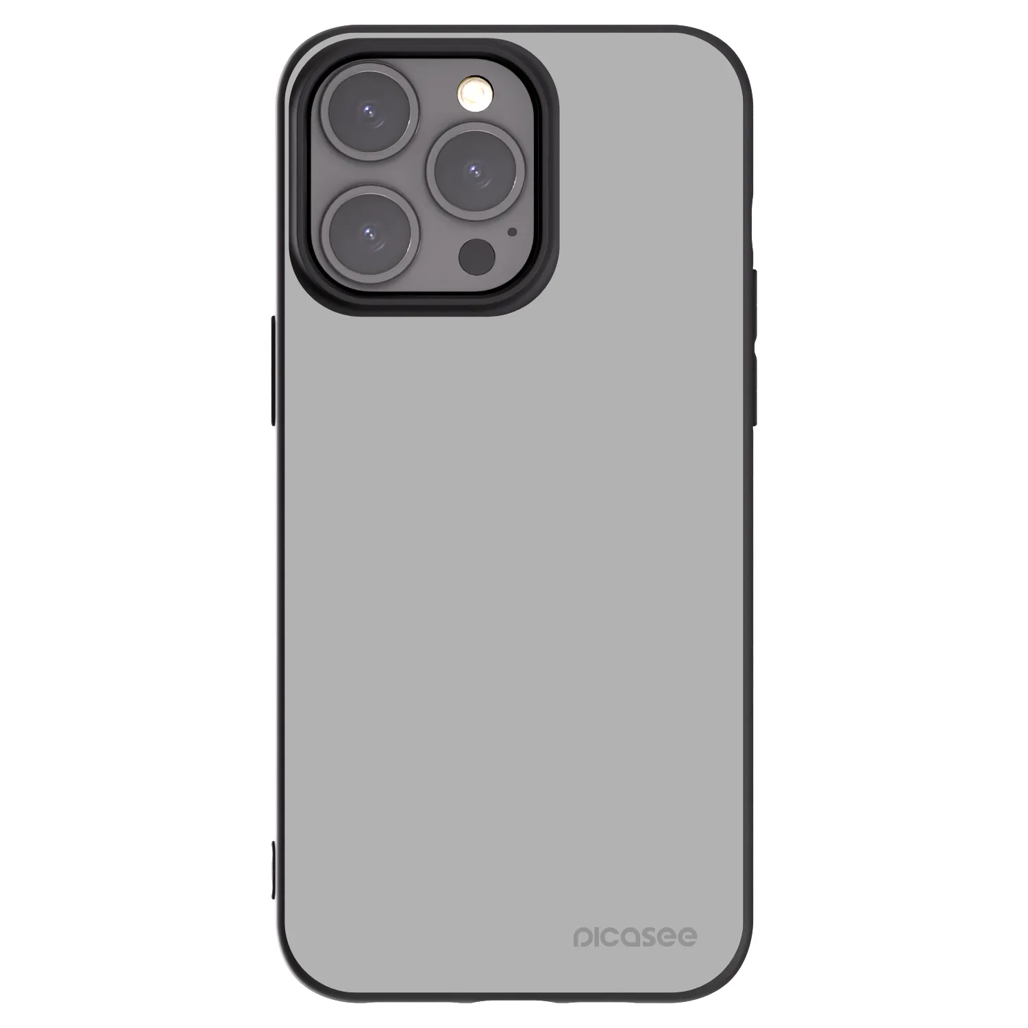 Picasee Apple iPhone 15 Pro Max Hülle - Schwarzes Silikon - Stone