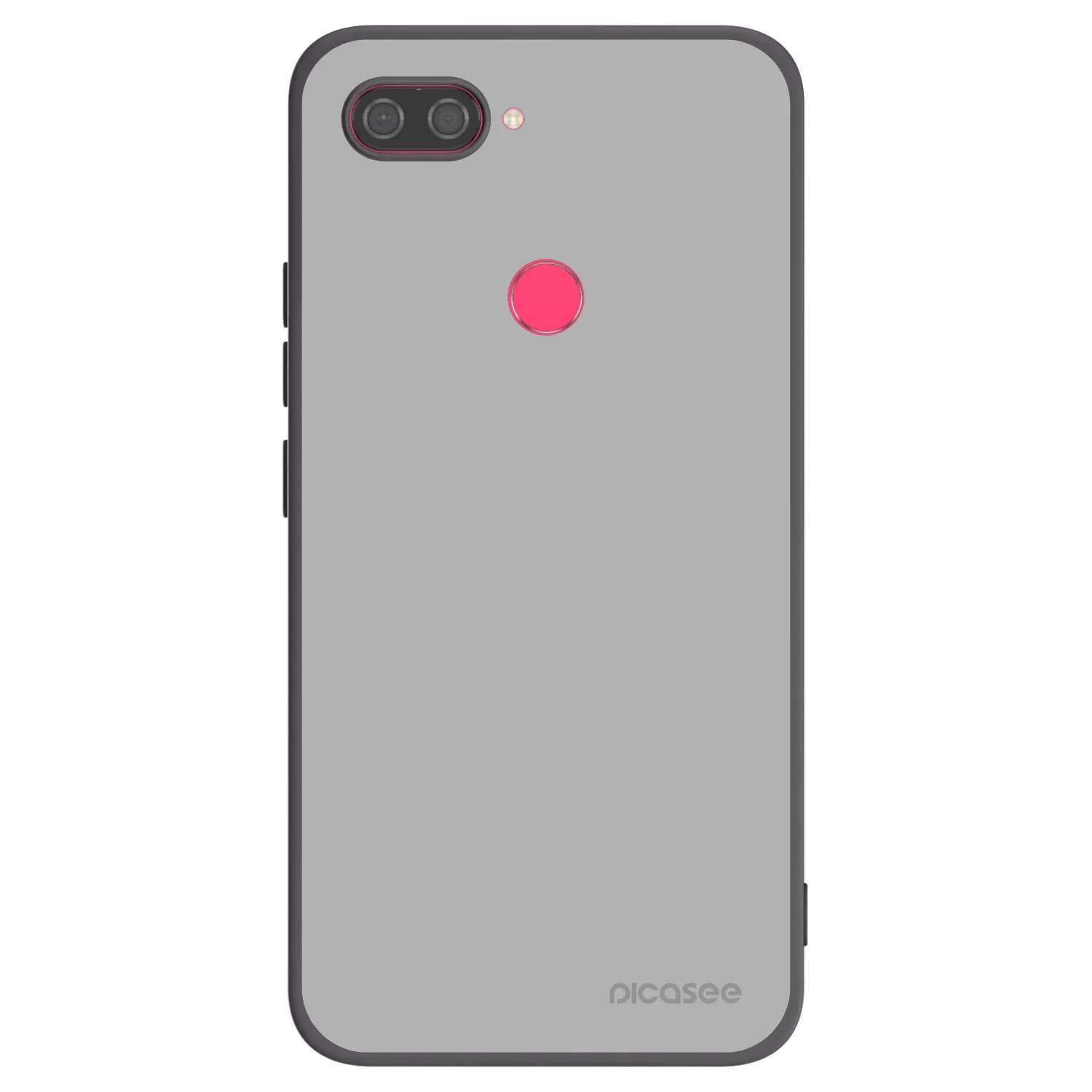 Picasee Xiaomi Mi 8 Lite Hülle - Schwarzes Silikon - Stone